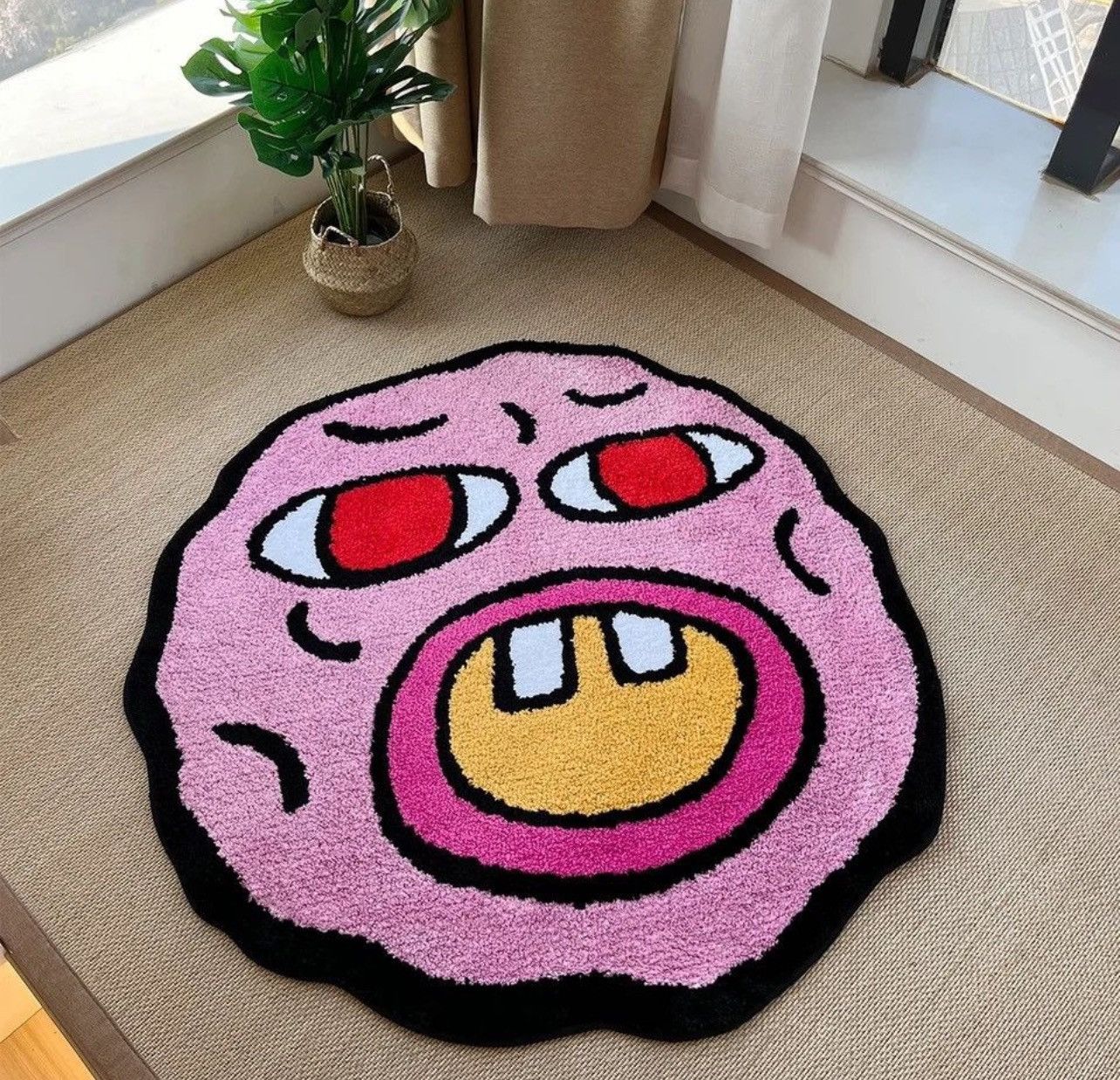 Other Cartoon Kawaii Cherry Bomb Handmade Tufted Carpet Size ONE SIZE - 3 Thumbnail