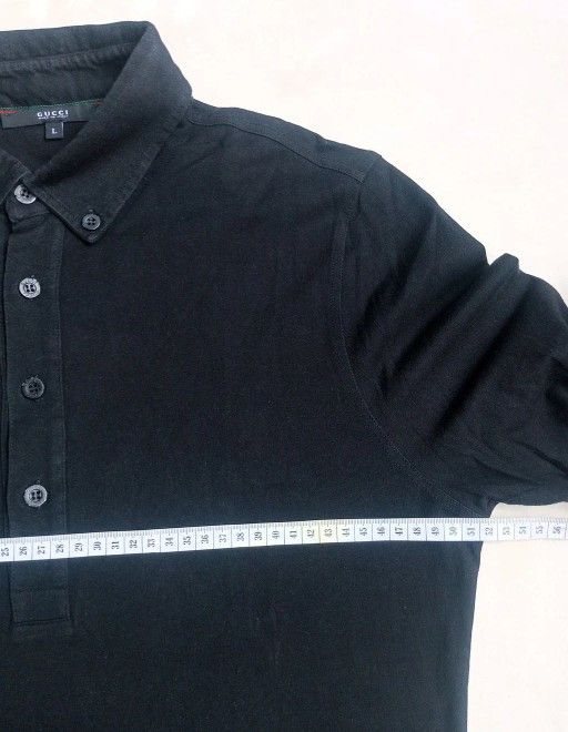 Gucci Gucci Vintage by Tom Ford Long Sleeve Polo Shirt Size US L / EU 52-54 / 3 - 9 Thumbnail