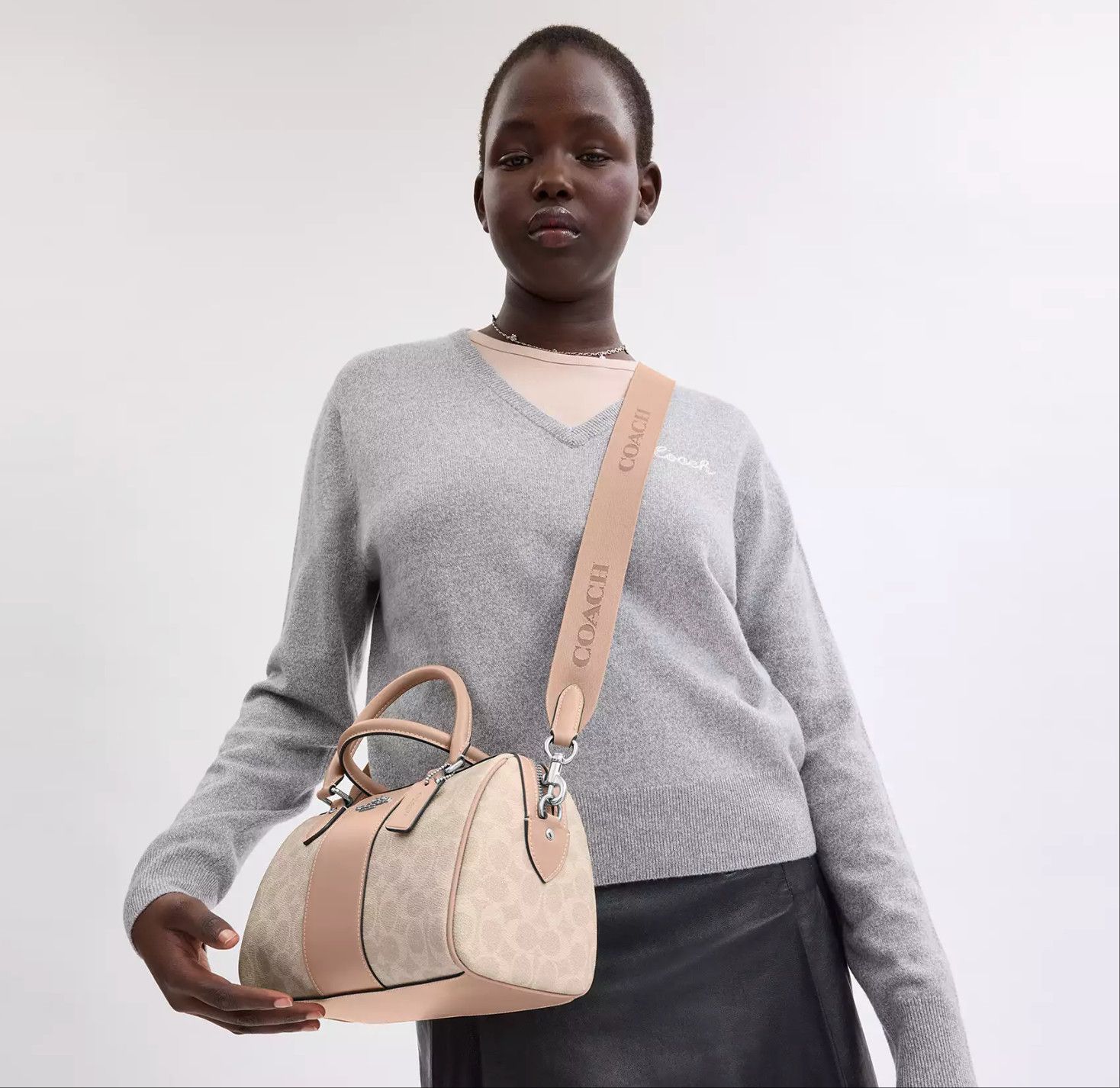 Coach Rowan Satchel Bag In Signature Canvas CW376 Size ONE SIZE - 8 Thumbnail