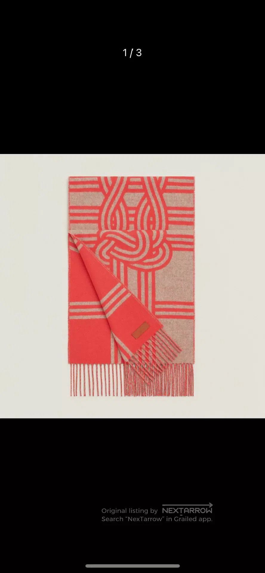 Hermes Hermes Petite Casaque Cashmere Scarf. Size ONE SIZE - 4 Thumbnail