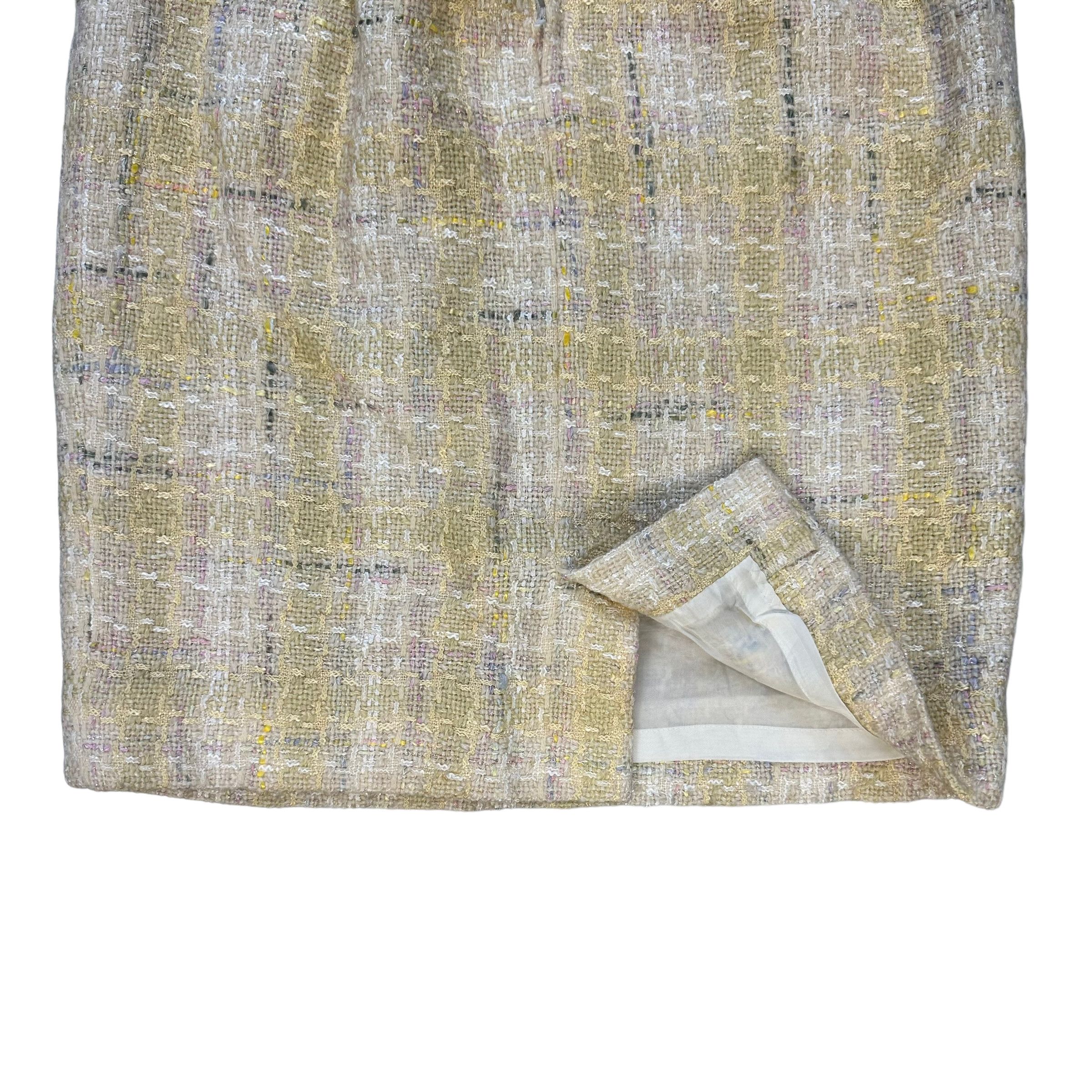Courreges COURREGES PARIS YELLOW TWEED SKIRTS #7735-167 Size 24" / US 00 / IT 34 - 8 Thumbnail