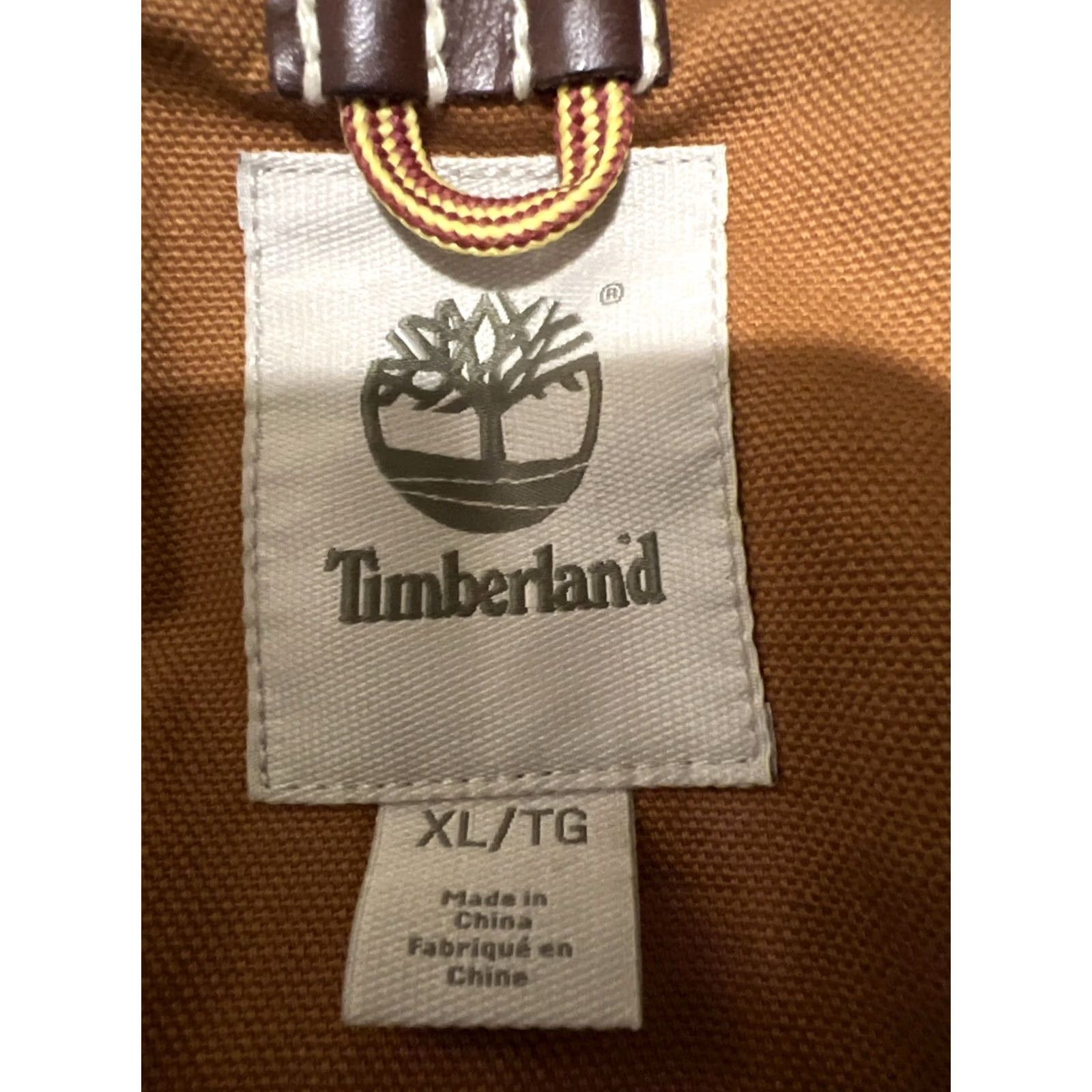 Timberland VINTAGE Timberland Women’s Chore Canvas Military Style Jacket XL Wax Coat J1540 Brown Plaid Canvas 80s 90s Western Outdoor Workwear Women’s XL Size XL / US 12-14 / IT 48-50 - 3 Thumbnail