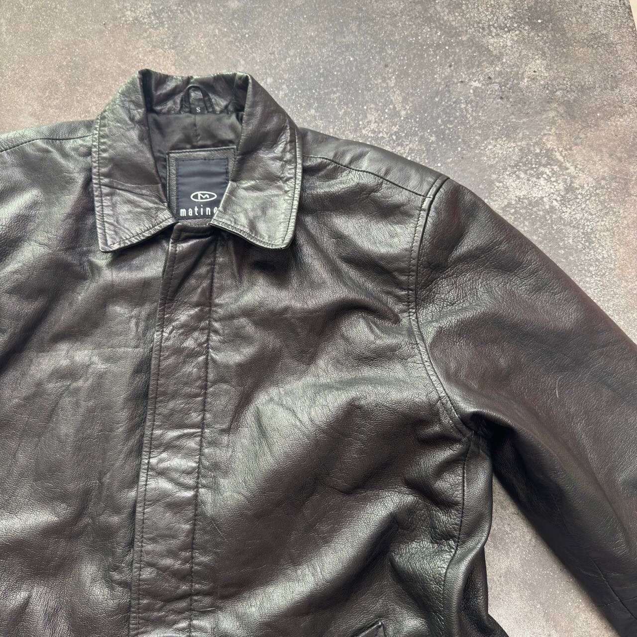Hysteric Glamour Avant Garde Vintage Black Leather Coat Jacket Size US S / EU 44-46 / 1 - 4 Thumbnail