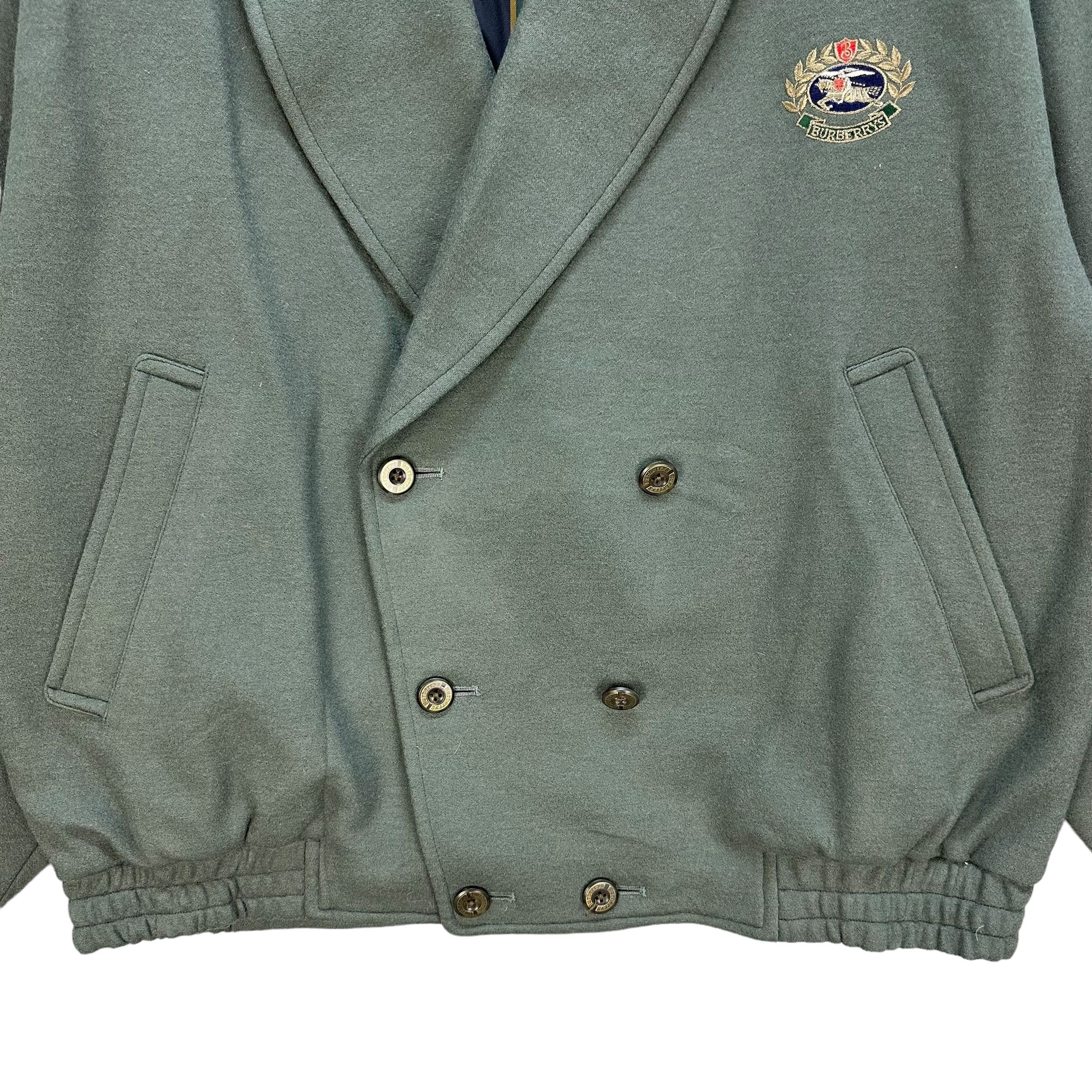 Burberry BURBERRYS Double Breasted Wool Jacket #A18-0424 Size US XL / EU 56 / 4 - 4 Thumbnail