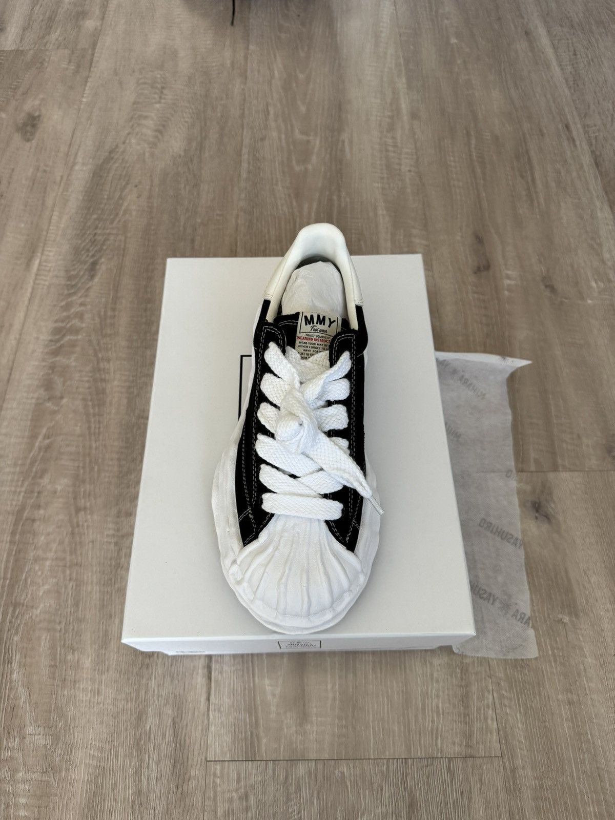 image of Maison Mihara Yasuhiro Maison Mihara Blakey Low OG Shoes in Black, Men's (Size 8)