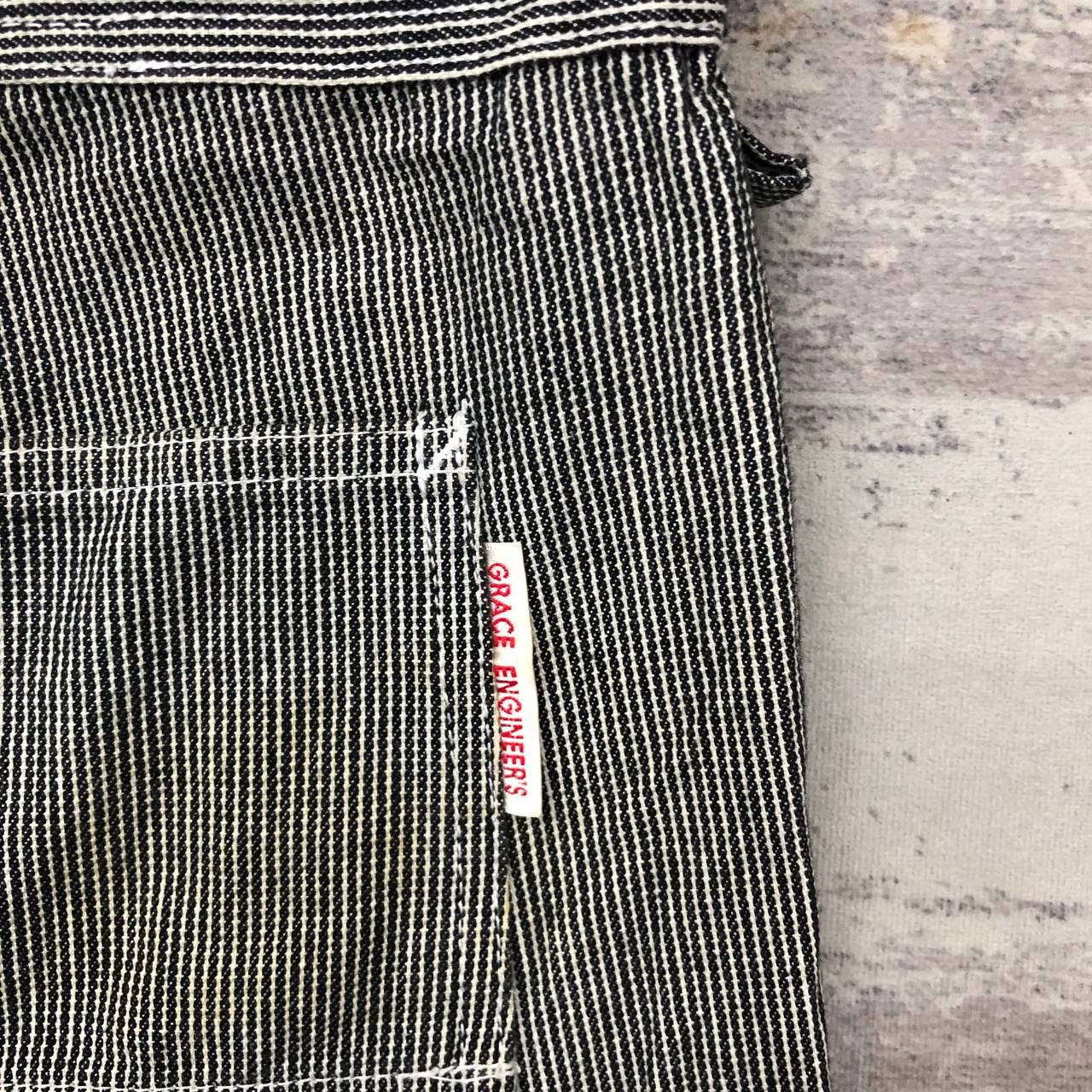 Hysteric Glamour × Japanese Brand P688 RIPPED HICKORY STRIPED GRACE ENGINEER'S COVERALLS Size US XL / EU 56 / 4 - 13 Thumbnail