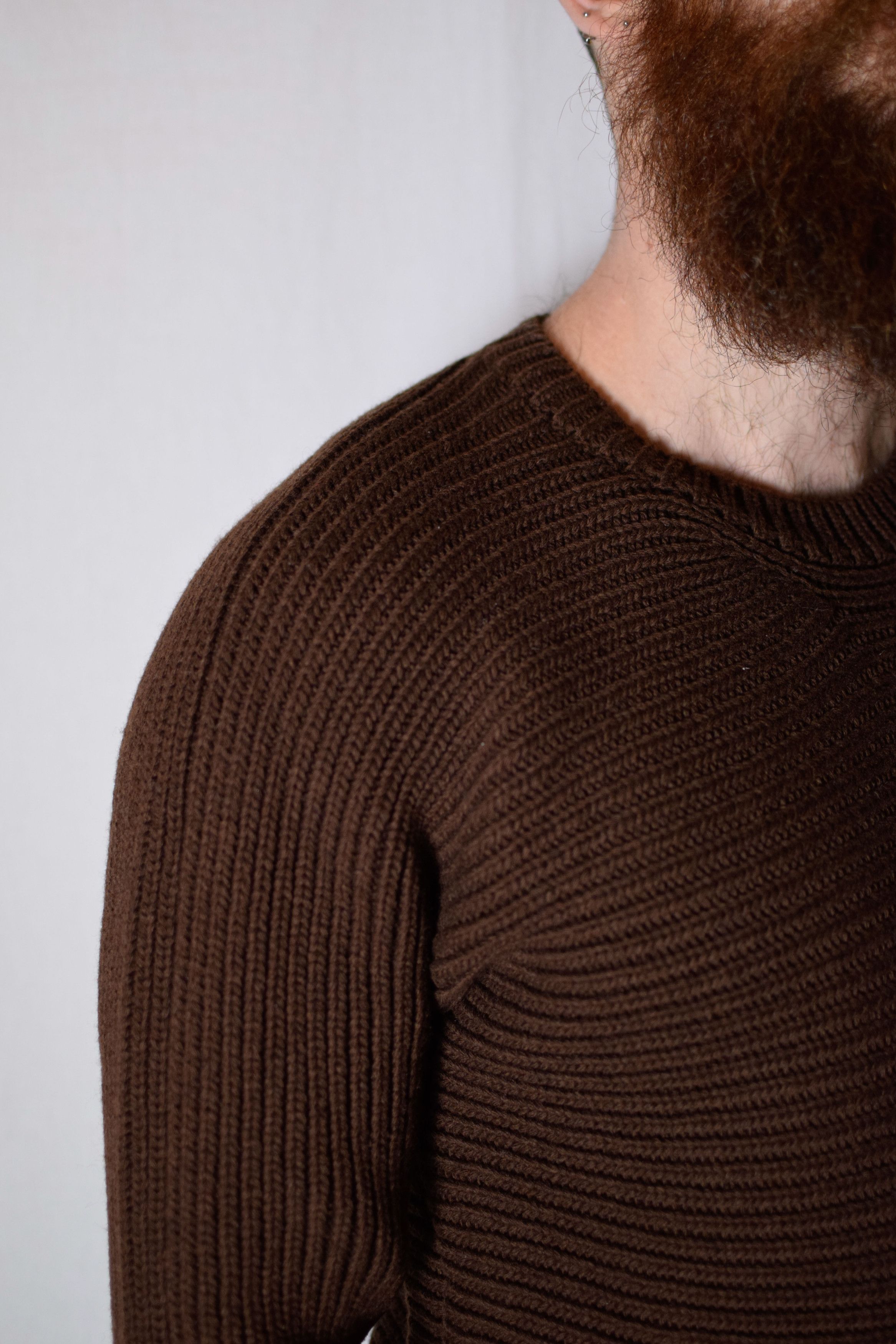 Yohji Yamamoto YYPH AW97 Brown Knit - HI-K12-197 Size US L / EU 52-54 / 3 - 7 Thumbnail