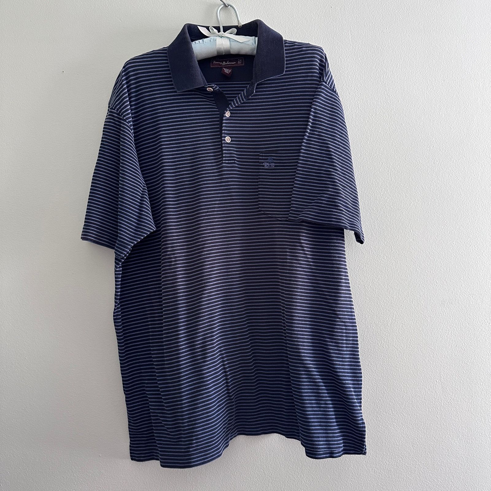 Tommy Bahama Tommy Bahama navy striped polo Size US L / EU 52-54 / 3 - 2 Thumbnail