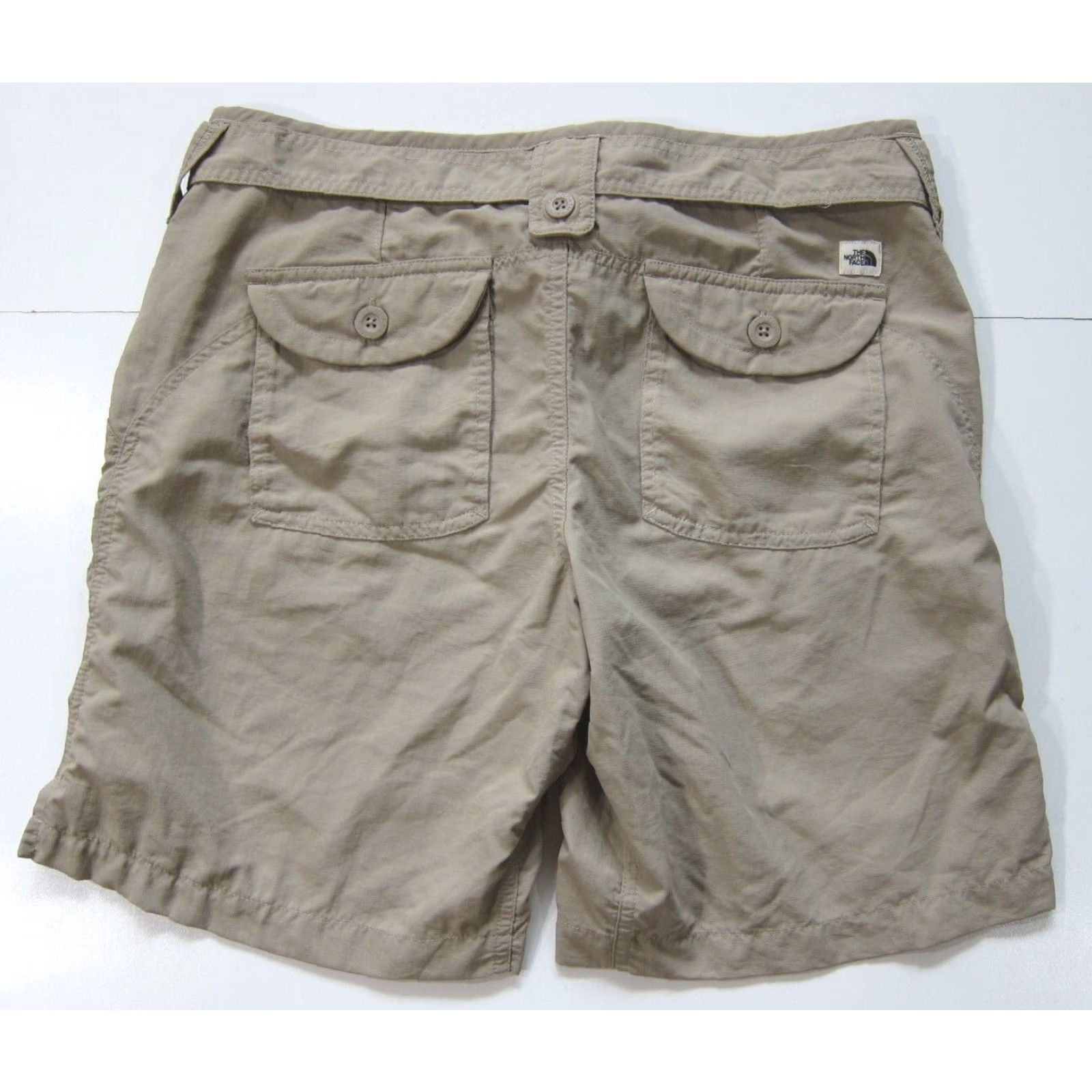 The North Face The North Face 100% Nylon Brown Beige Hike Camp Travel Shorts Women 12 Size 24" / US 00 / IT 34 - 2 Thumbnail