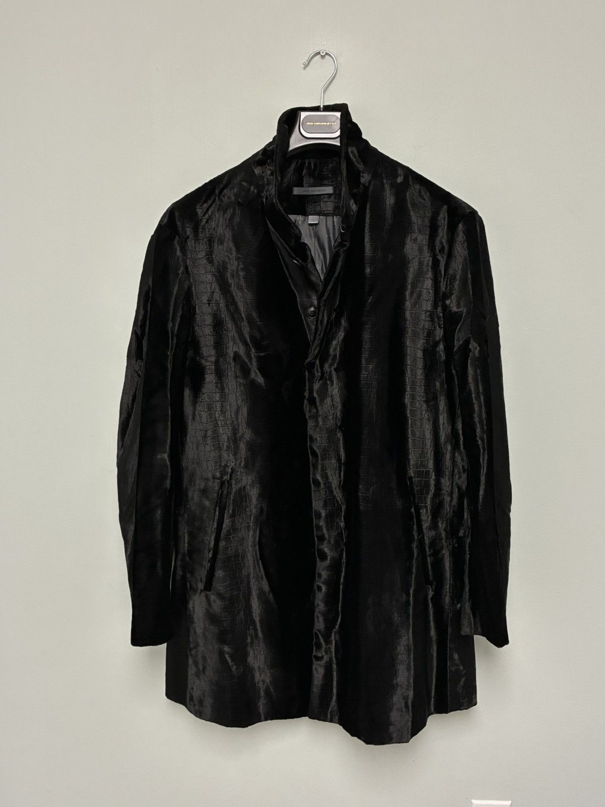 John Varvatos Croc Embossed Coat Jacket EU 54 USA 44 Size US L / EU 52-54 / 3 - 5 Thumbnail
