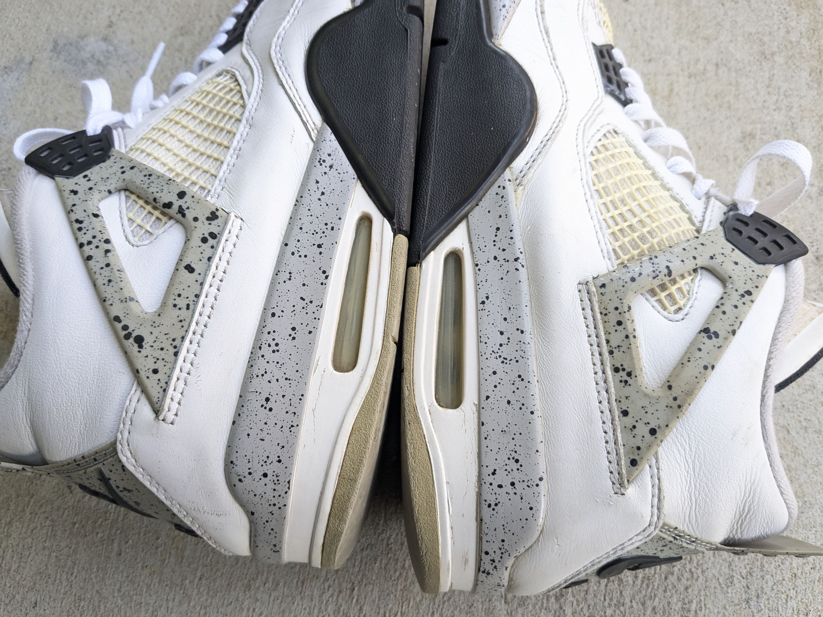Jordan Brand Nike Air Jordan 4 White Cement OG 2016 12 840606-192 Size US 12 / EU 45 - 6 Thumbnail