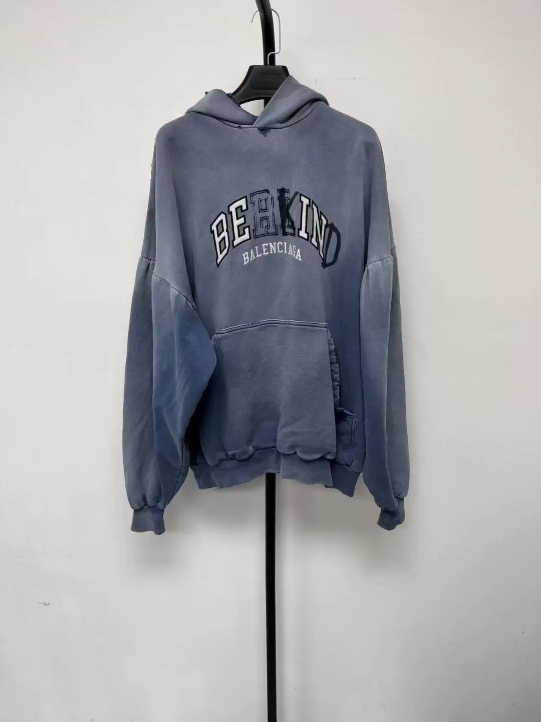 Balenciaga Balenciaga Blue Logo Gradient Hoodie Size US S / EU 44-46 / 1 - 1 Thumbnail