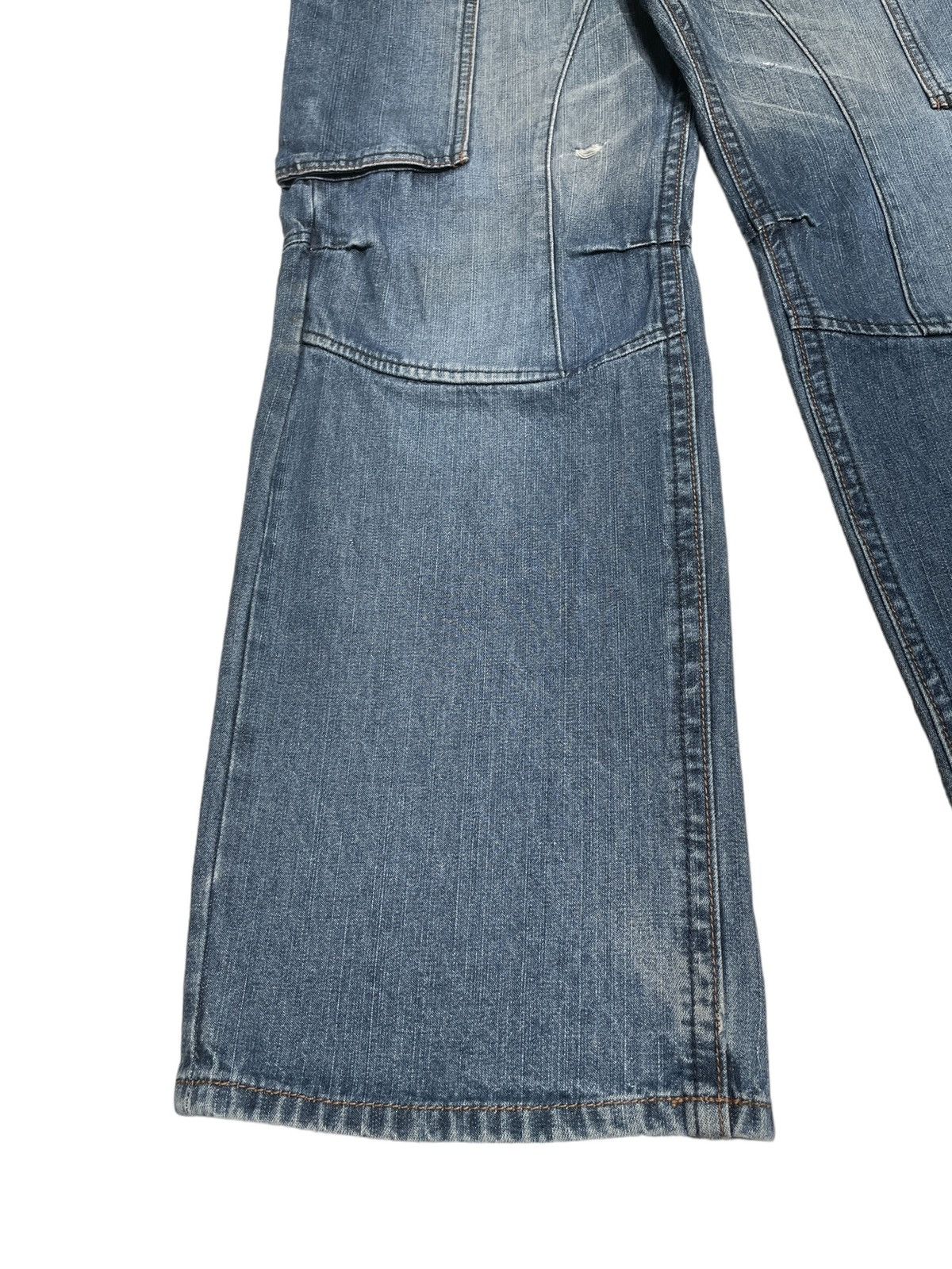 If Six Was Nine × Japanese Brand Rare Design Vintage Brand Double Edge Baggy Jeans 2000s Size US 28 / EU 44 - 8 Thumbnail