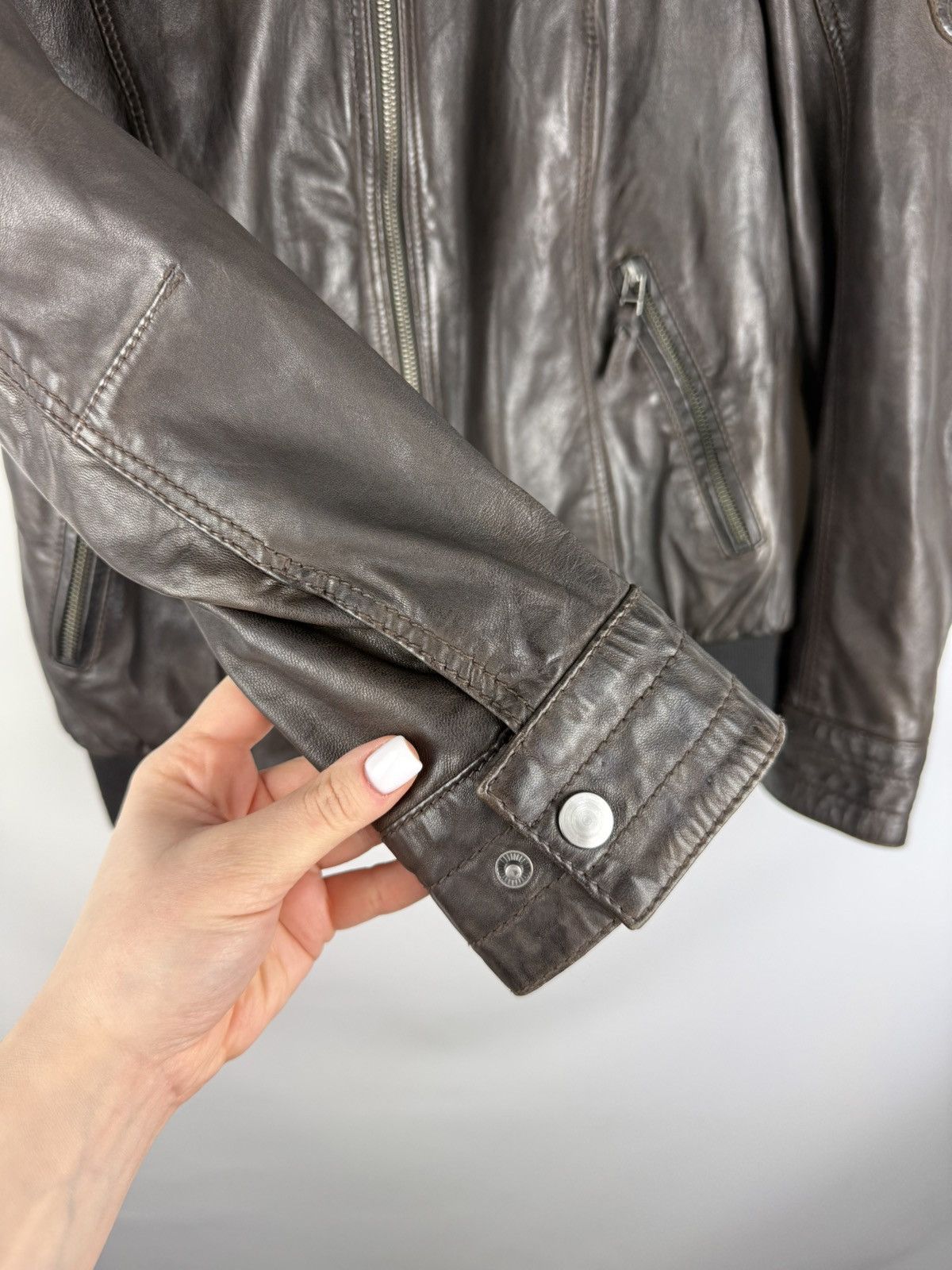BMW BMW Motorrad Ladies Lamb Leather Motorcycle Jacket Size M Size M / US 6-8 / IT 42-44 - 10 Thumbnail