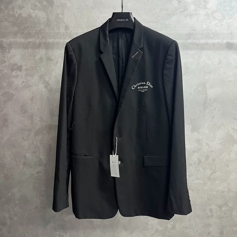 Dior Dior Black and white slogan printed pattern logo suit 2501 Size 54R - 1 Thumbnail