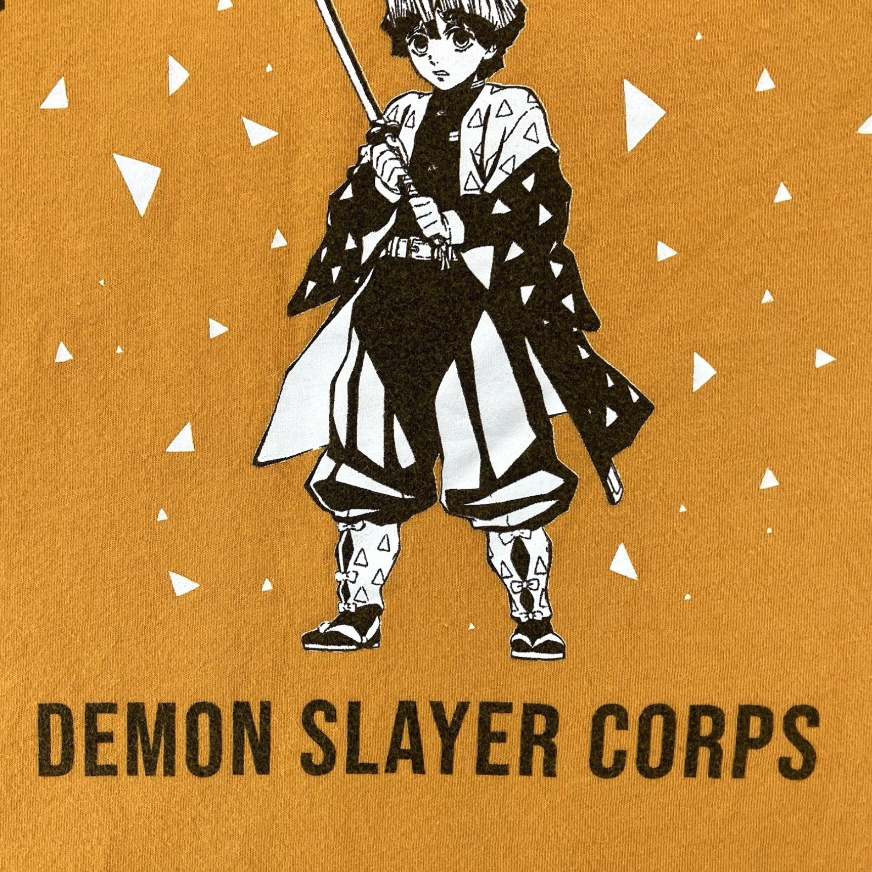 Vintage Demon Slayer CORPS Zenitsu Agatsuma Golden Yellow T-Shirt All Cotton Mens XL Size US XL / EU 56 / 4 - 7 Thumbnail