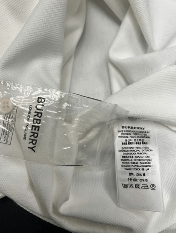 Burberry Burberry men's white constrast Ryland collar logo polo m Size US M / EU 48-50 / 2 - 8 Thumbnail