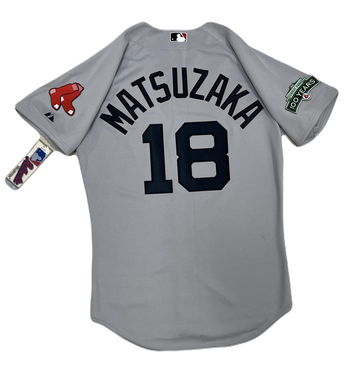 Majestic Matsuzaka Boston Red Sox Authentic Away Gray Jersey Size US S / EU 44-46 / 1 - 1 Thumbnail