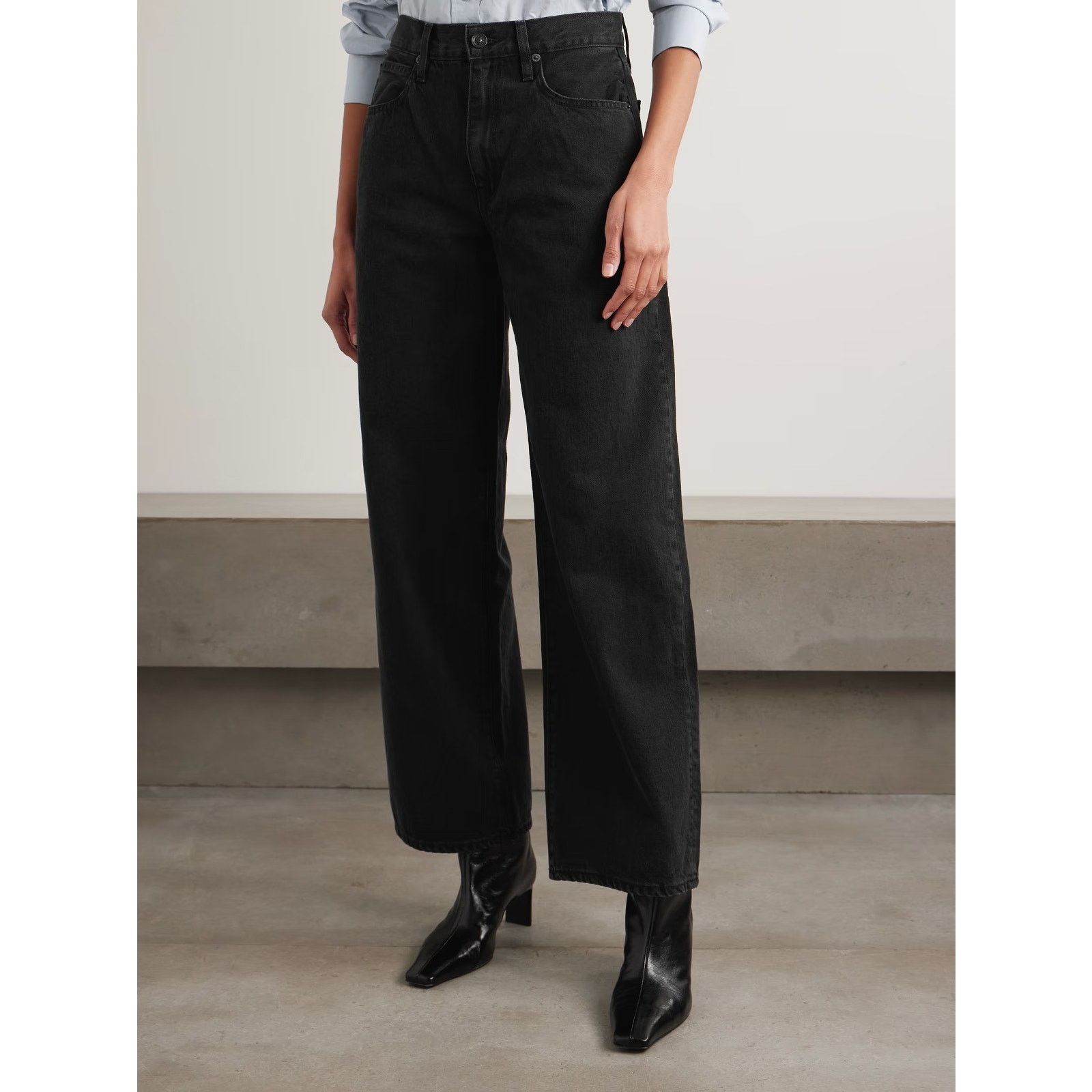 SLVRLAKE SLVRLAKE Noah Relaxed In Wash Shadow Ridge Jeans Size 25 Size 25" / US 0 / IT 36 - 2 Thumbnail