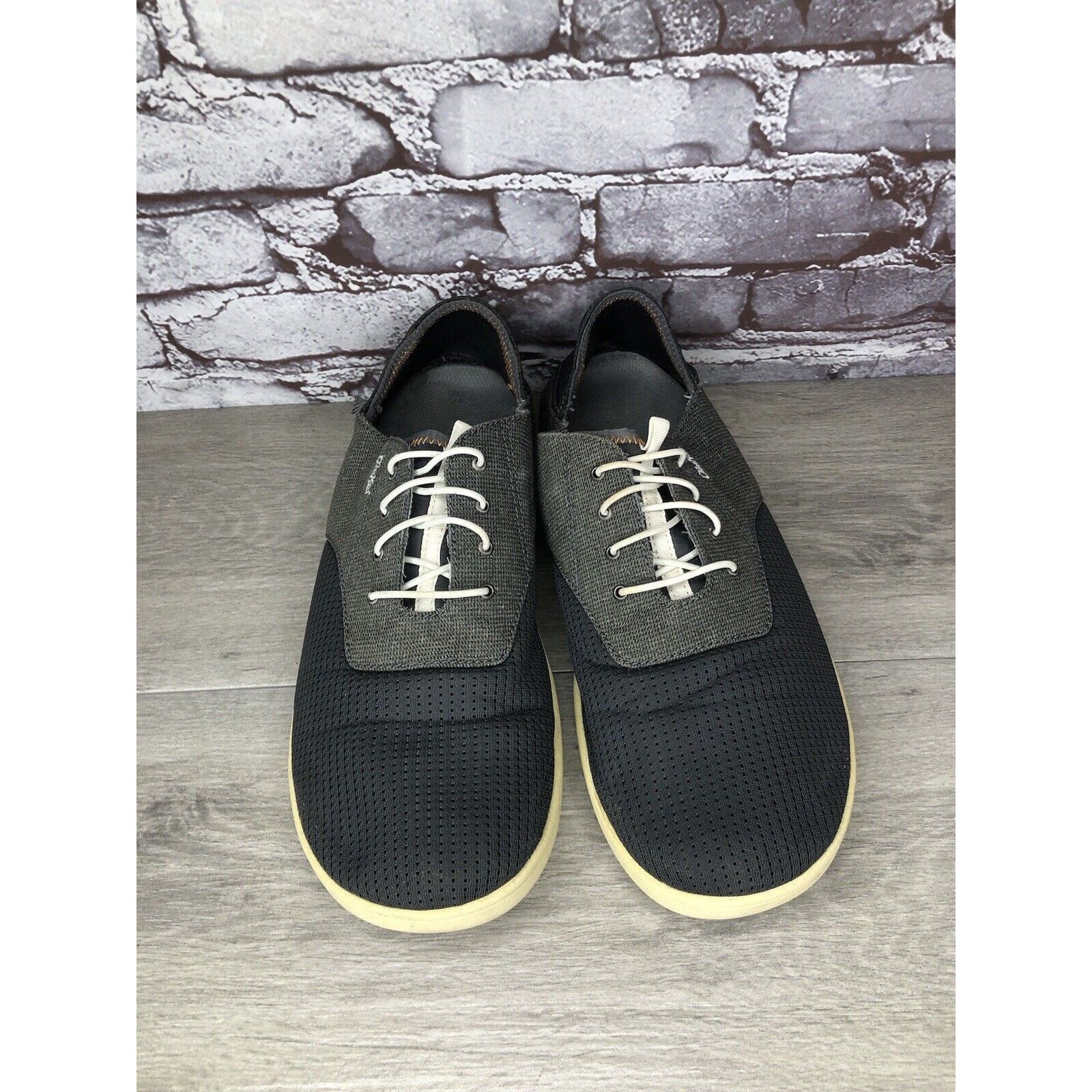 Olukai OluKai Nohea Moku Textile Blue Gray Casual Lace Drop Heel Sh Size US 13 / EU 46 - 4 Thumbnail
