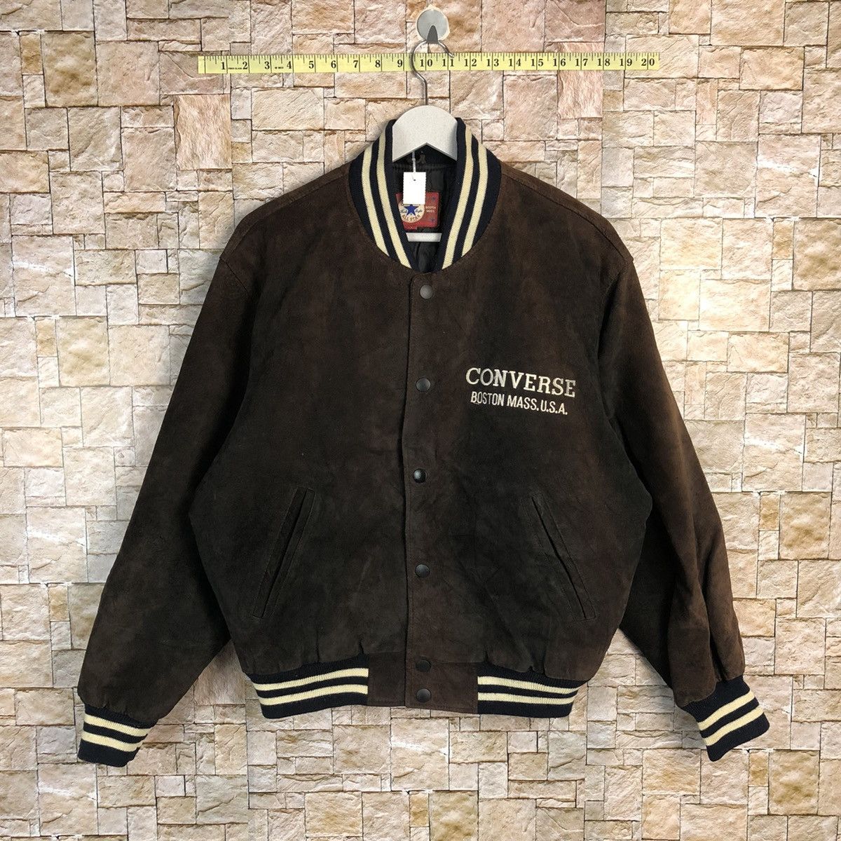 Converse DL Converse Boston Mass U.S.A Bombers varsity Jacket #A280 Size US M / EU 48-50 / 2 - 2 Thumbnail