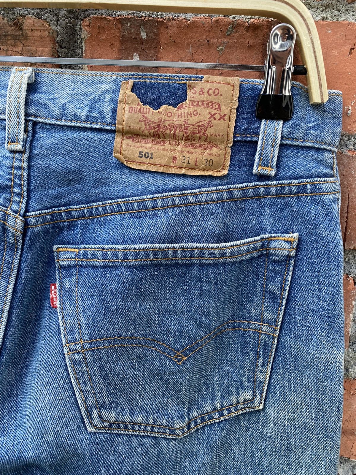 Levi's × Levi's Vintage Clothing × Vintage W31x30 vintage levi's 501 made in USA Size US 30 / EU 46 - 3 Thumbnail