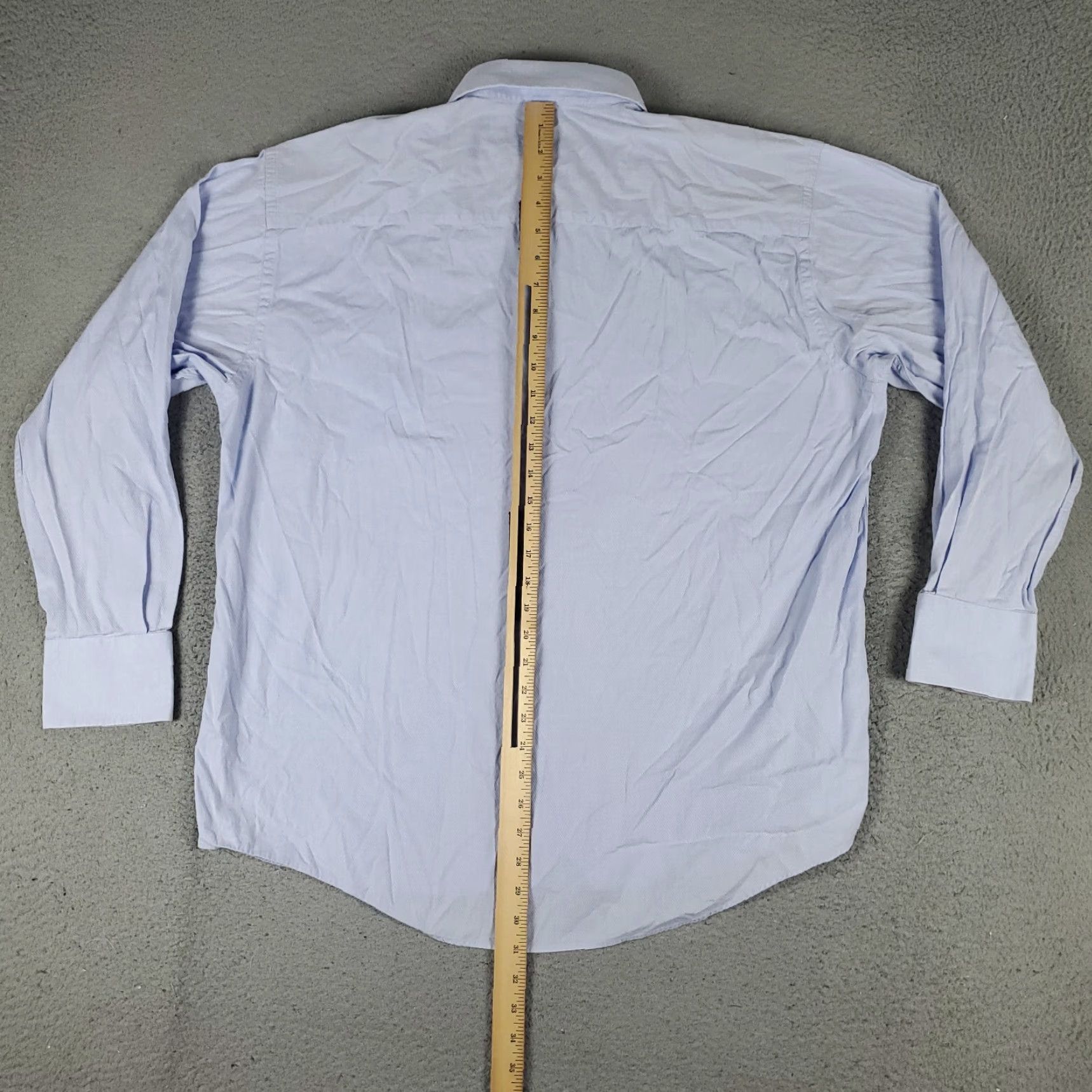 Ted Baker Ted Baker London Shirt Mens Size 17 Blue Gray Dress Button Up Long Sleeve Non-Native? Size 46R - 3 Thumbnail