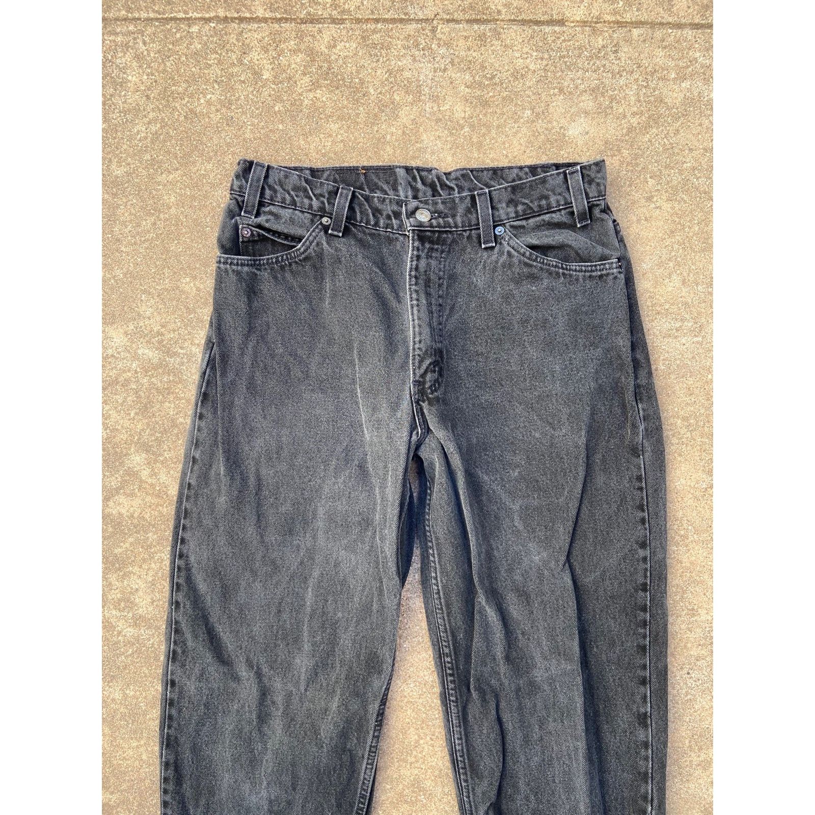 Levi's × Vintage Vintage 90’s Levi’s 560 Black Denim Jeans Pants Orange Tab Size US 33 - 6 Thumbnail