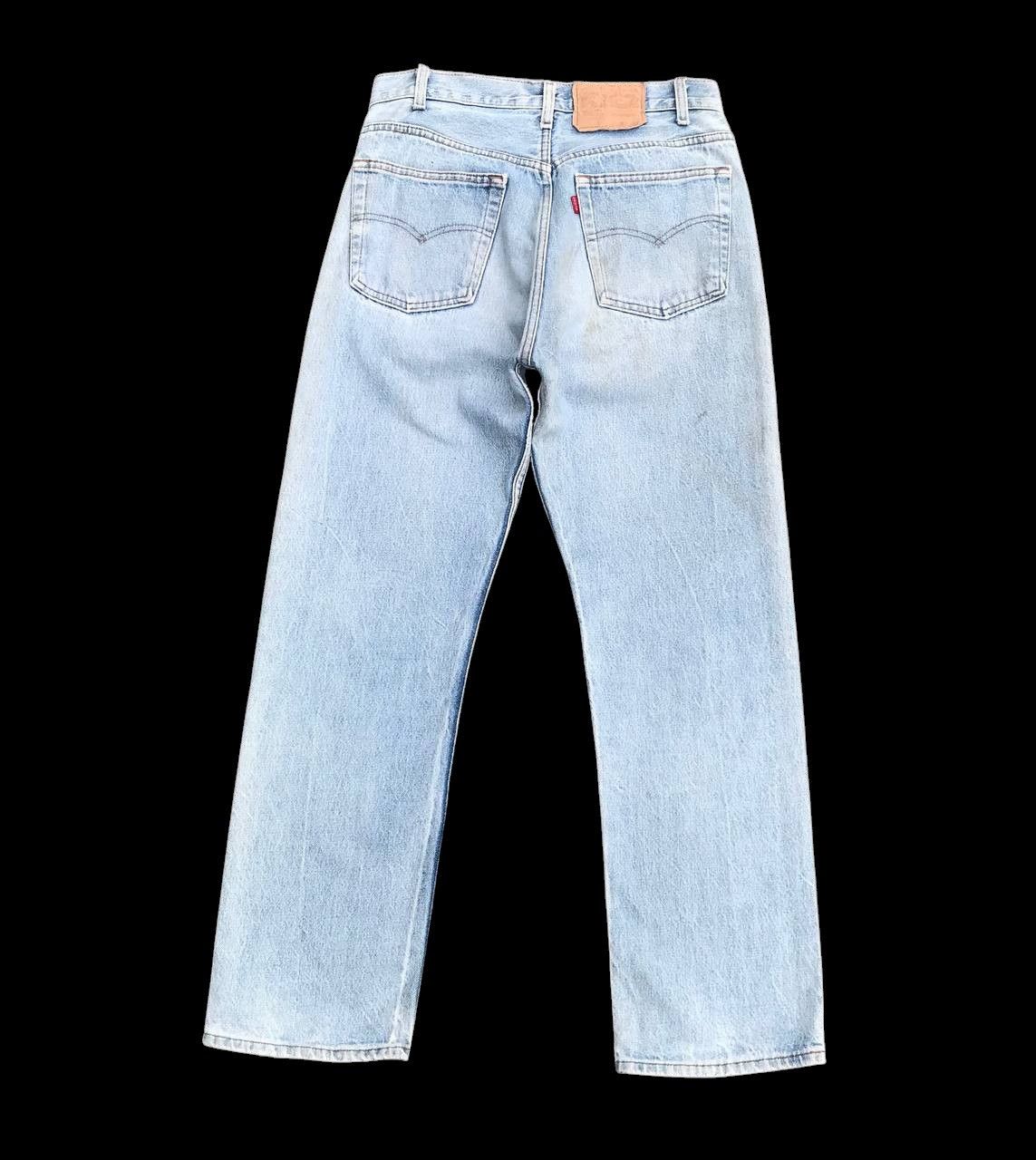 Levi's Vintage Clothing 80S Vintage Levis 501 USA lightwash dirty Stain W29x28 inch Size US 29 - 7 Thumbnail
