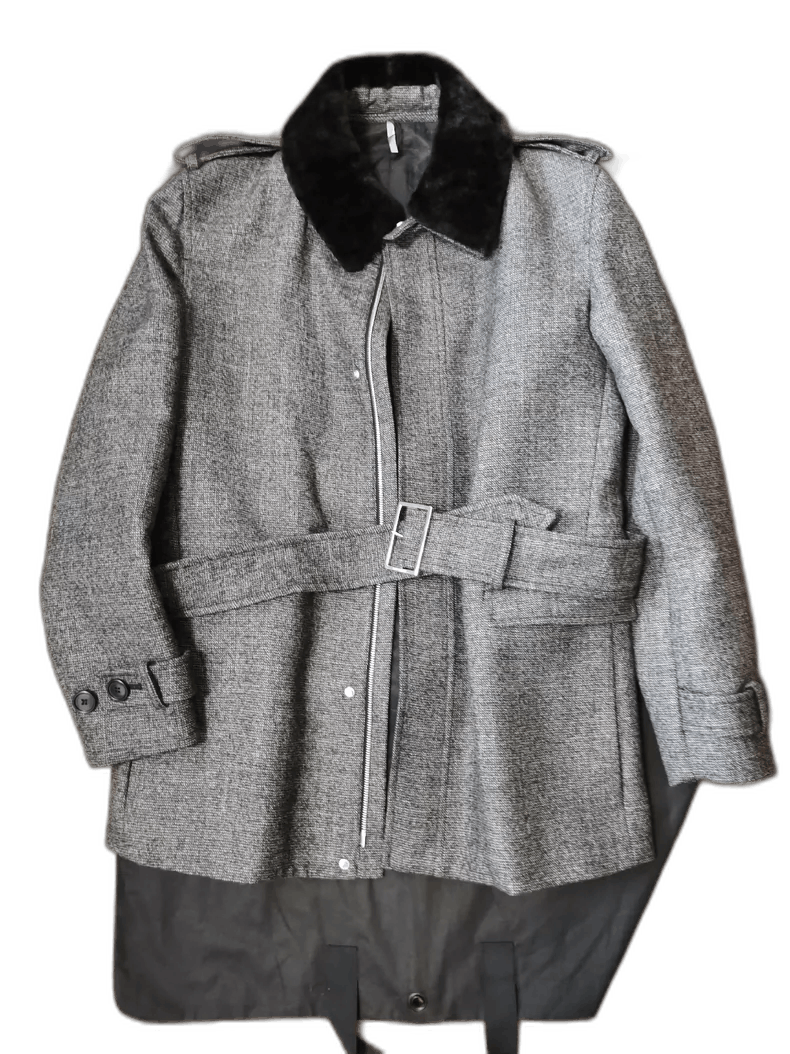 Dior Dior Homme Coat with Removable Fur Collar Size US M / EU 48-50 / 2 - 1 Thumbnail