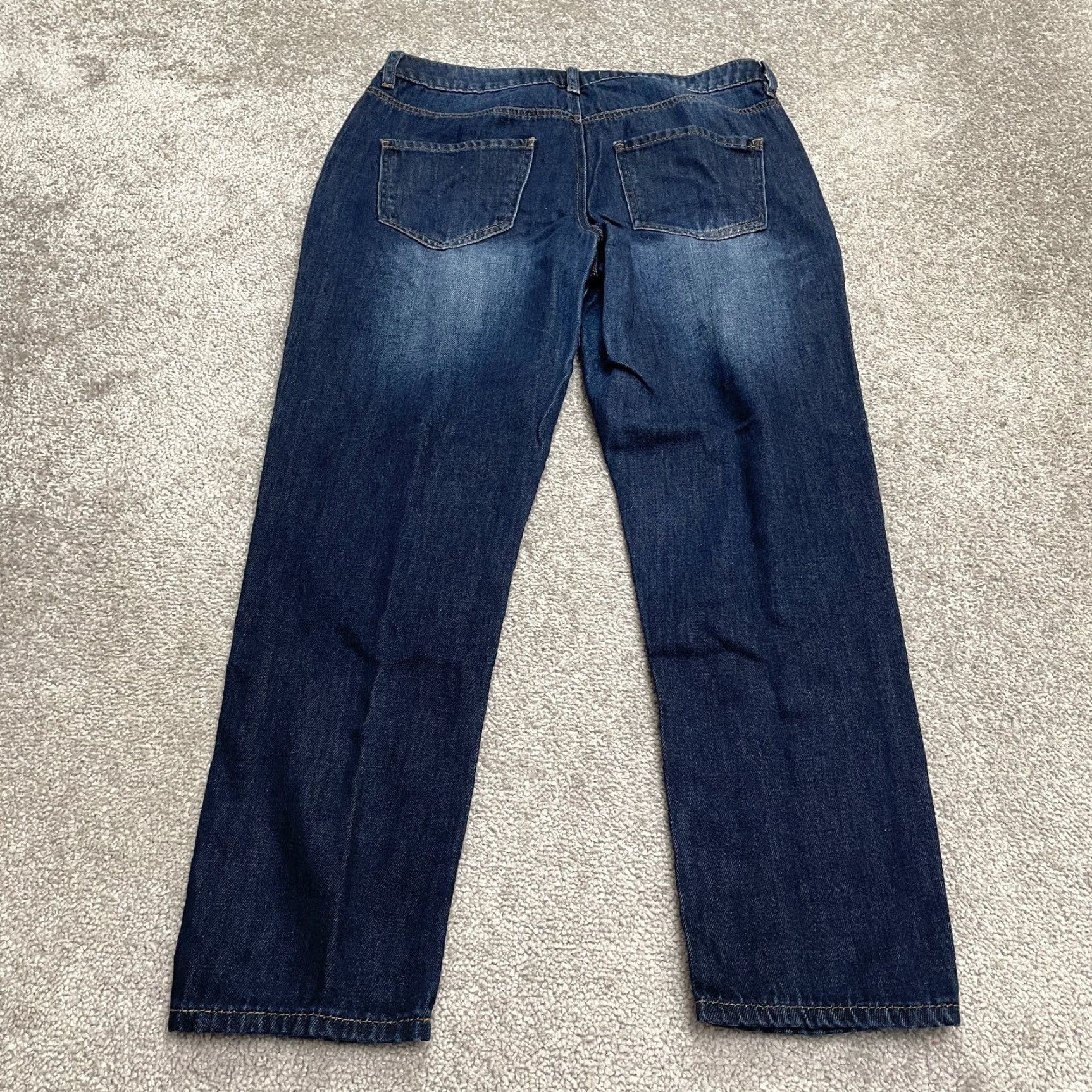 Vintage Refuge Denim Jeans Womens 10 High Rise Distressed Mom Blue 32x27 Button Size 32" / US 10 / IT 46 - 3 Thumbnail