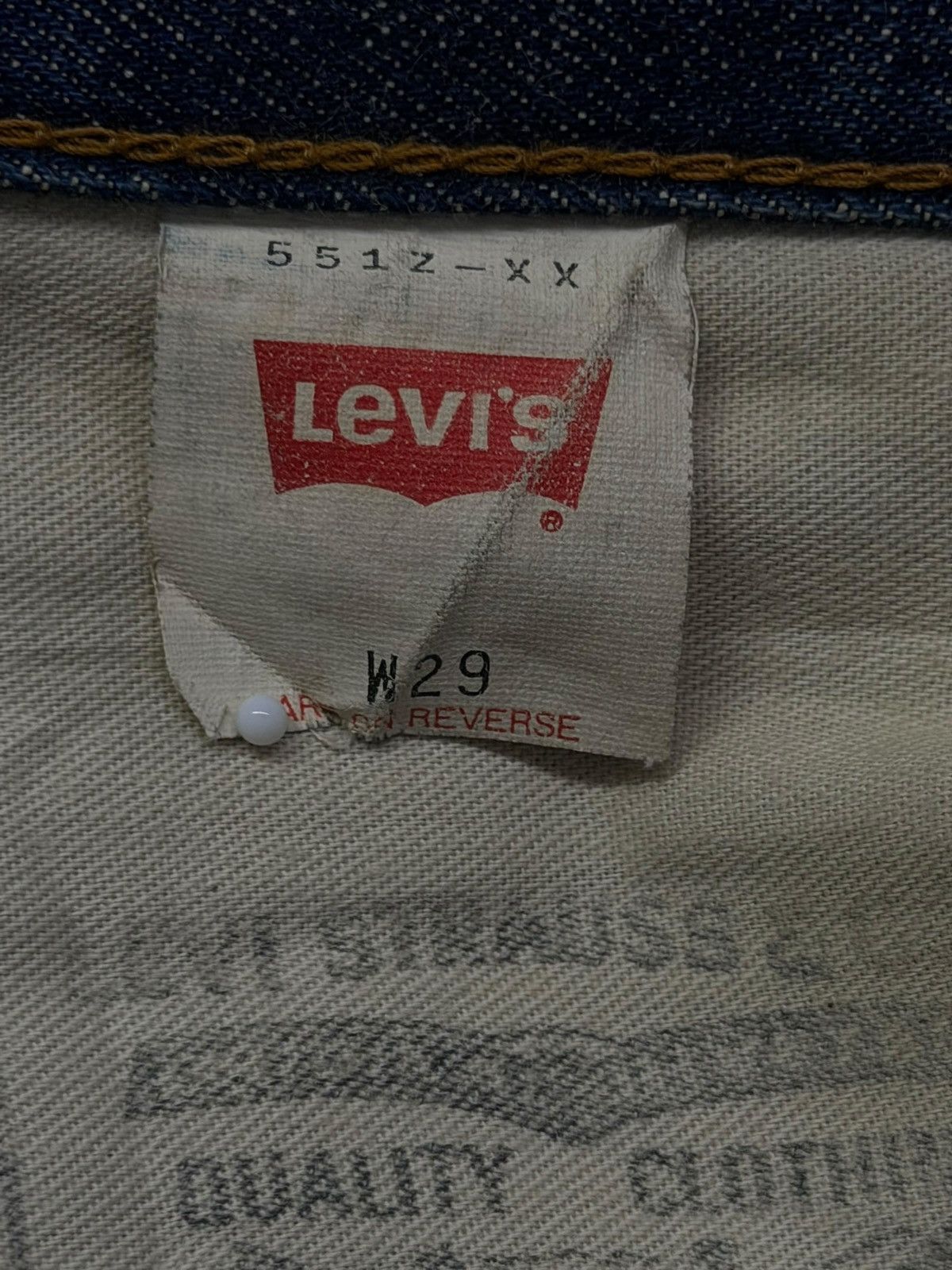Levi's Vintage Clothing Vintage 90s Levi’s 551Z-XX Big E Talon Selvedge Denim Jeans Size US 30 / EU 46 - 17 Thumbnail