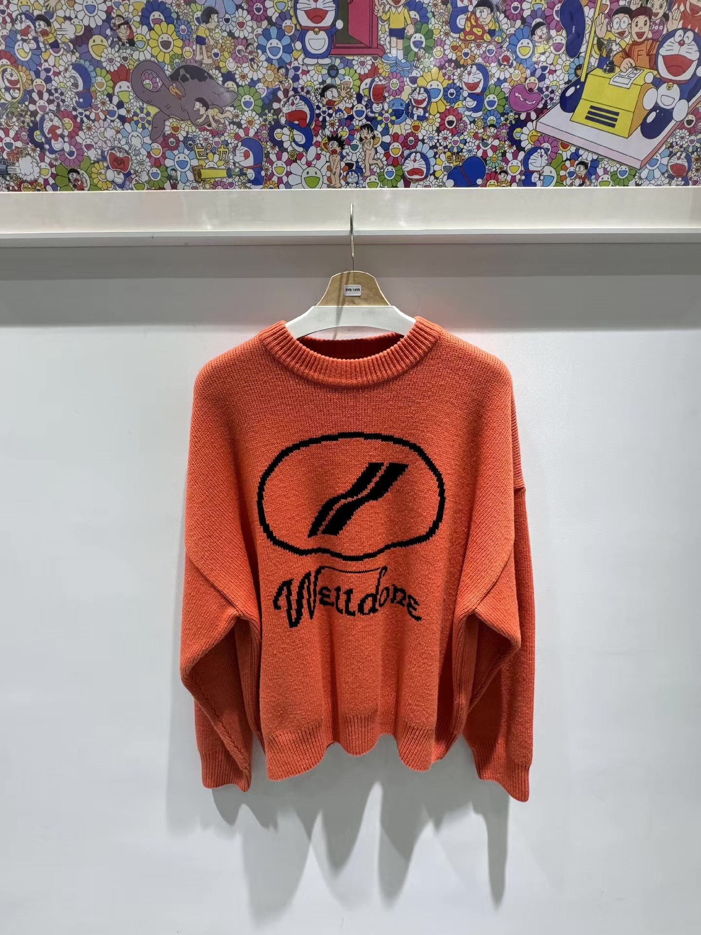 WE11DONE We11done Logo Print Loose Sweater Q15 Size US S / EU 44-46 / 1 - 1 Thumbnail