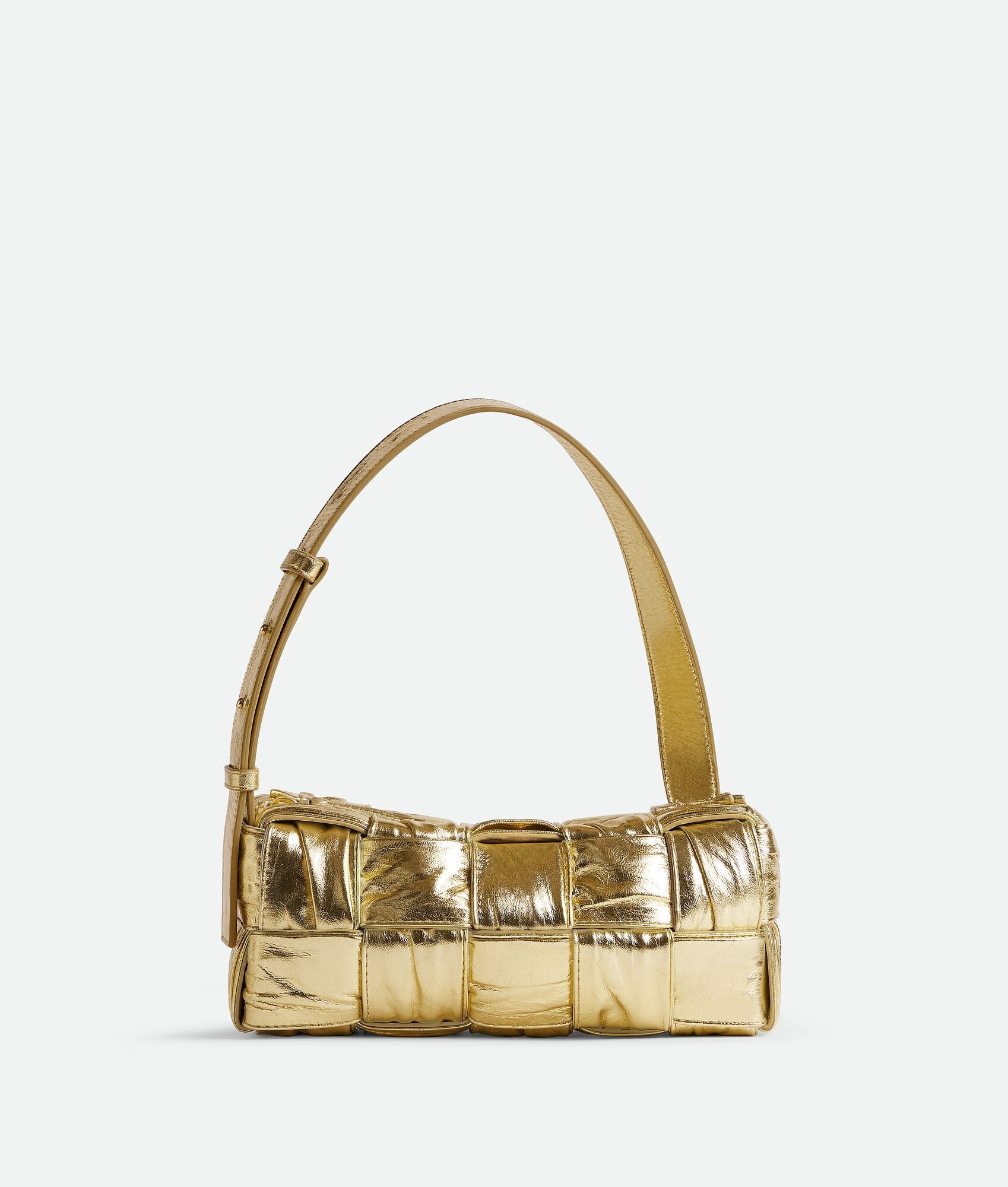 Bottega Veneta o1n1vont0625 Size: OS / Small Brick Cassette Bag in Gold Size ONE SIZE - 1 Thumbnail