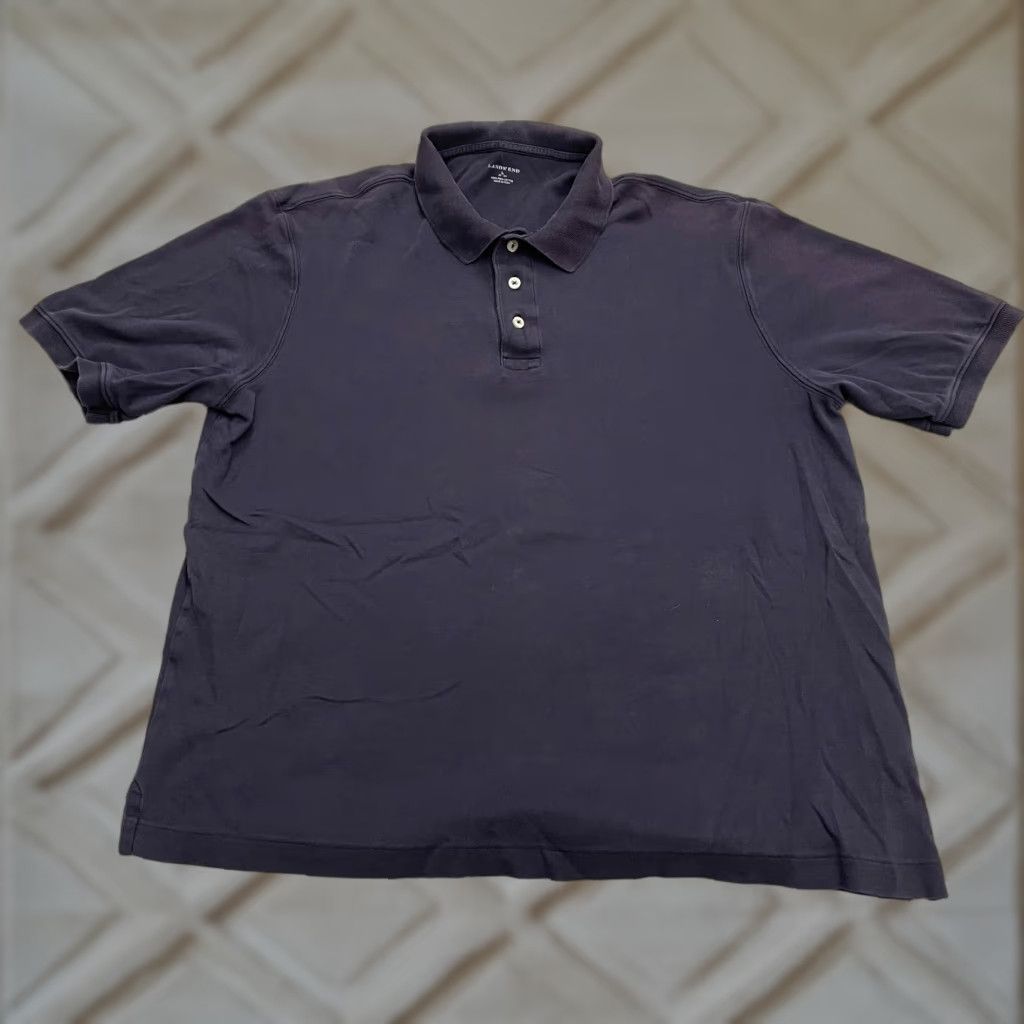Lands' End Lands' End Polo Shirt Men's Large Purple Short Sleeve Cotton Activewear Golf Size US L / EU 52-54 / 3 - 1 Thumbnail