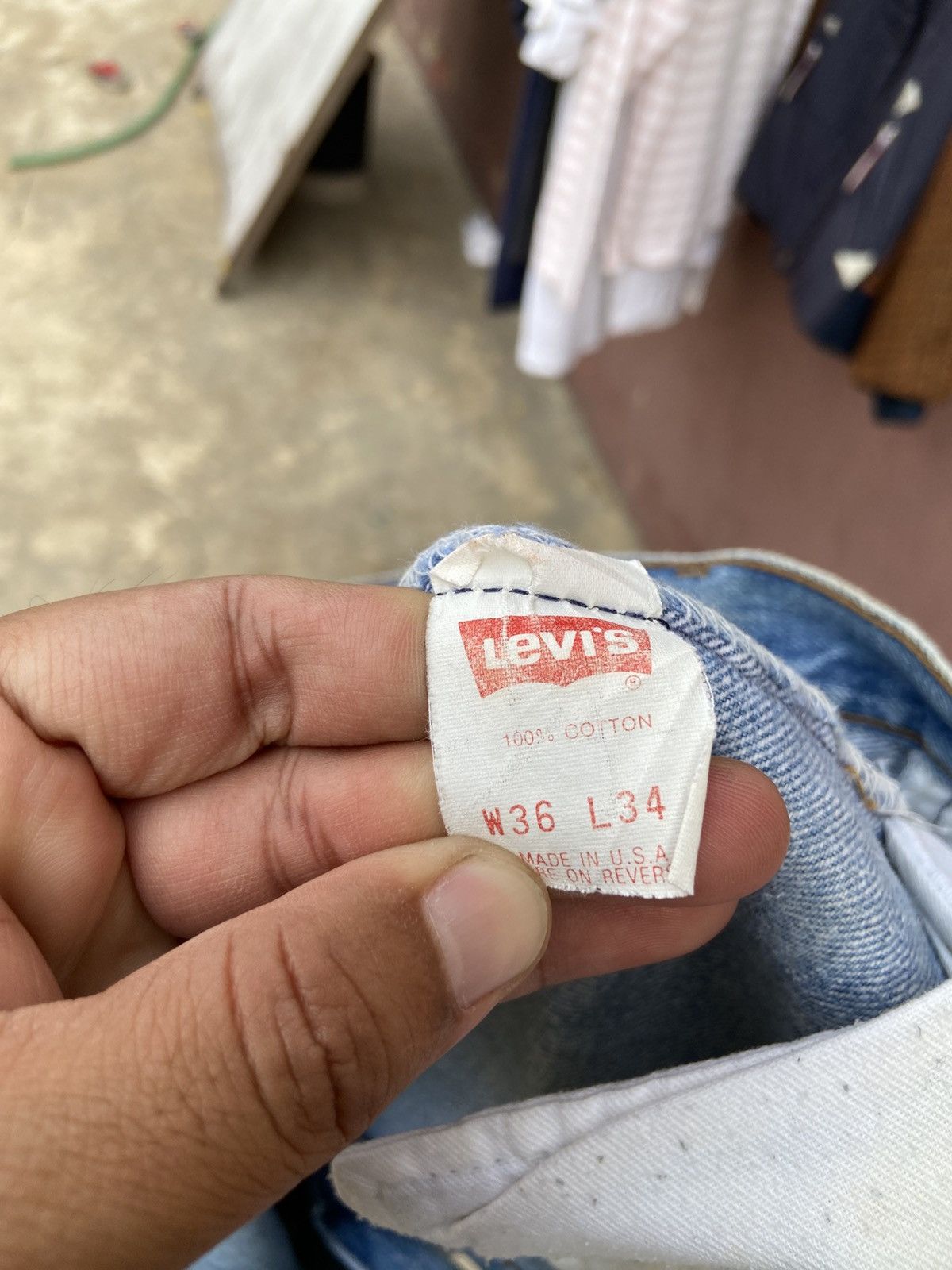 Levi's Vintage Levis 501 Distressed Pant Size US 35 - 10 Thumbnail