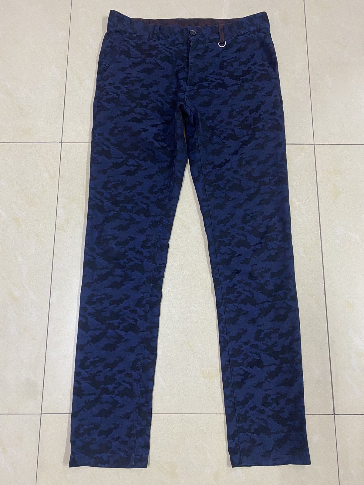 image of 14Th Addiction x Beauty Beast Semantic Design Light Pants in Blue, Men's (Size 31)