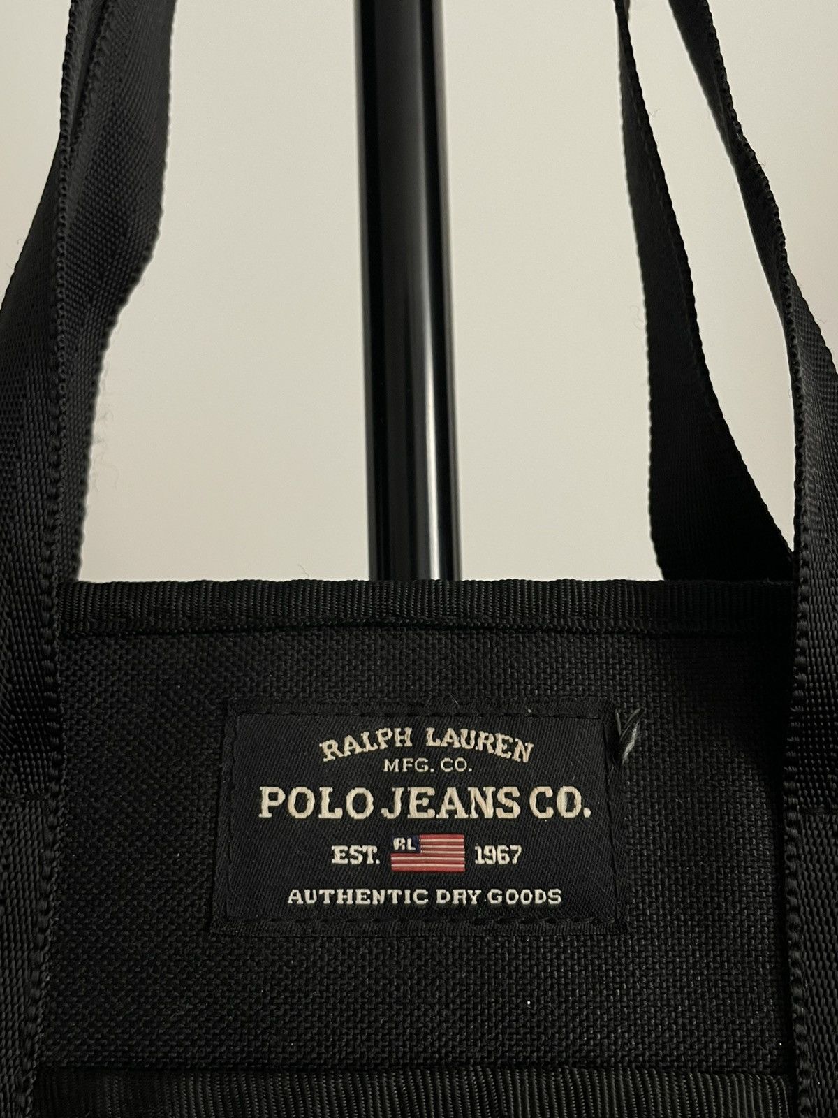 Polo Ralph Lauren Vintage Polo Ralph Lauren 00’s Tote Y2K Bag Black Nylon RARE Size ONE SIZE - 4 Thumbnail