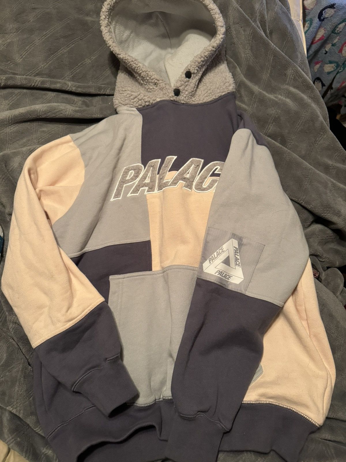 Palace Palace Fleeced Hood Hoodie Blue /Peach Size US L / EU 52-54 / 3 - 1 Thumbnail