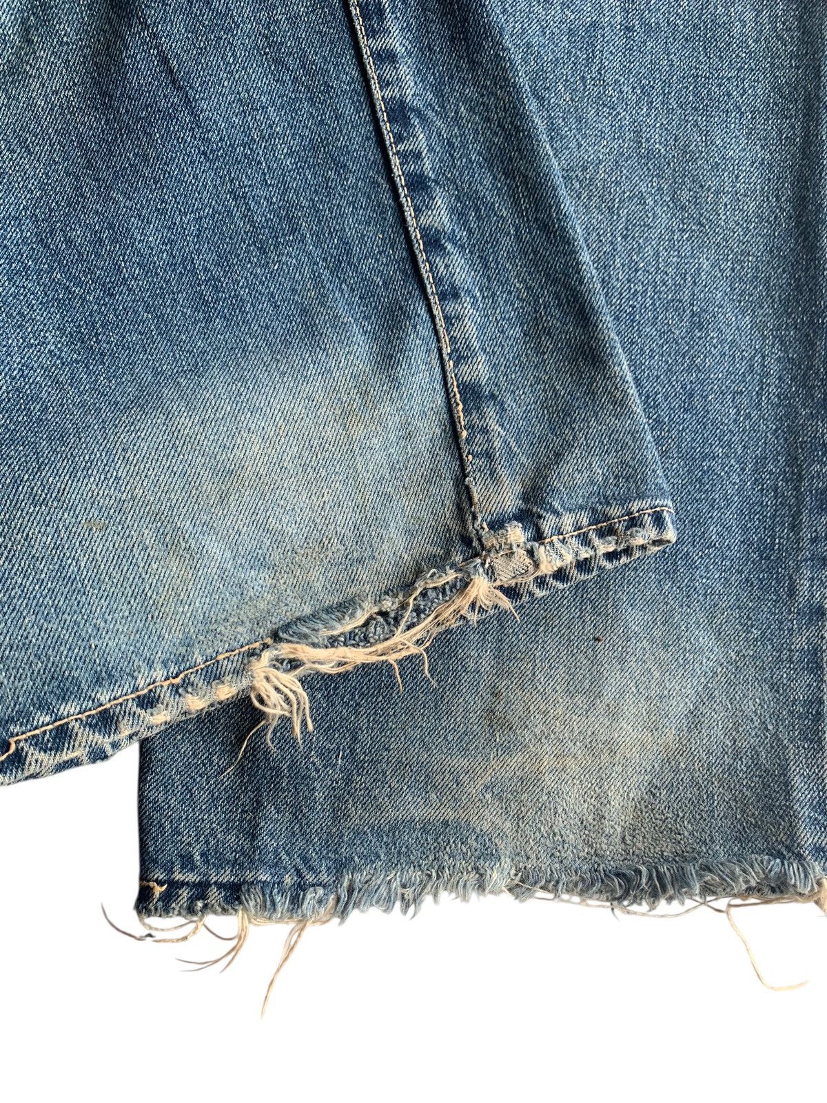 Japanese Brand × Kapital × Vintage SPELLBOUND DOMINGO SELVEDGE BUTTON FLY DISTRESSED DENIM Size US 32 / EU 48 - 13 Thumbnail