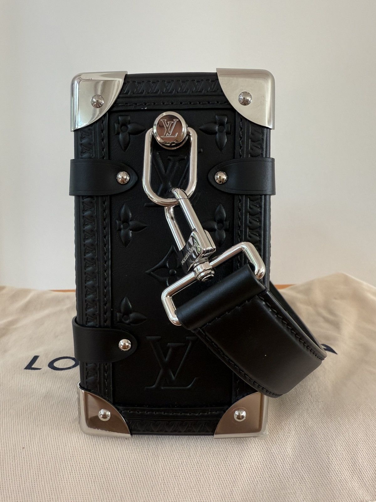 Louis Vuitton Louis Vuitton Side Trunk MM Handbag Leather Size ONE SIZE - 6 Thumbnail