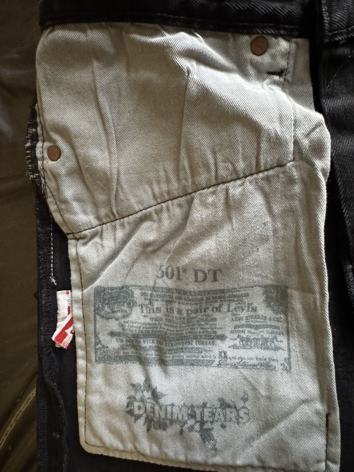 DENIM TEARS × Levi's Levi’s x Denim Tears Cotton Wreath 501 Jeans Black W32 Size US 32 / EU 48 - 4 Thumbnail