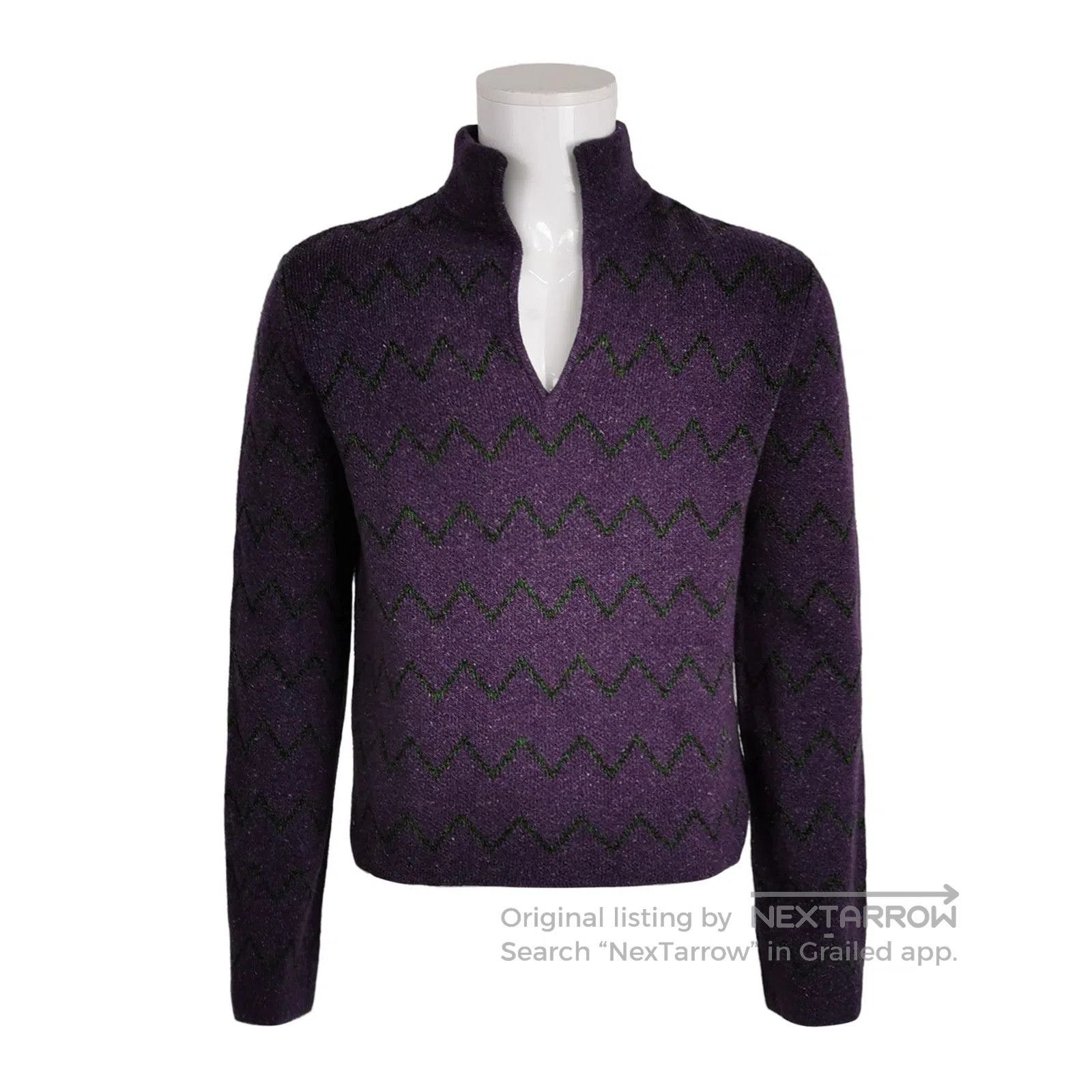 Acne Studios Acne Studios Solid V-Neck Knit Shirt S. Size US 38 / EU 54 - 3 Thumbnail