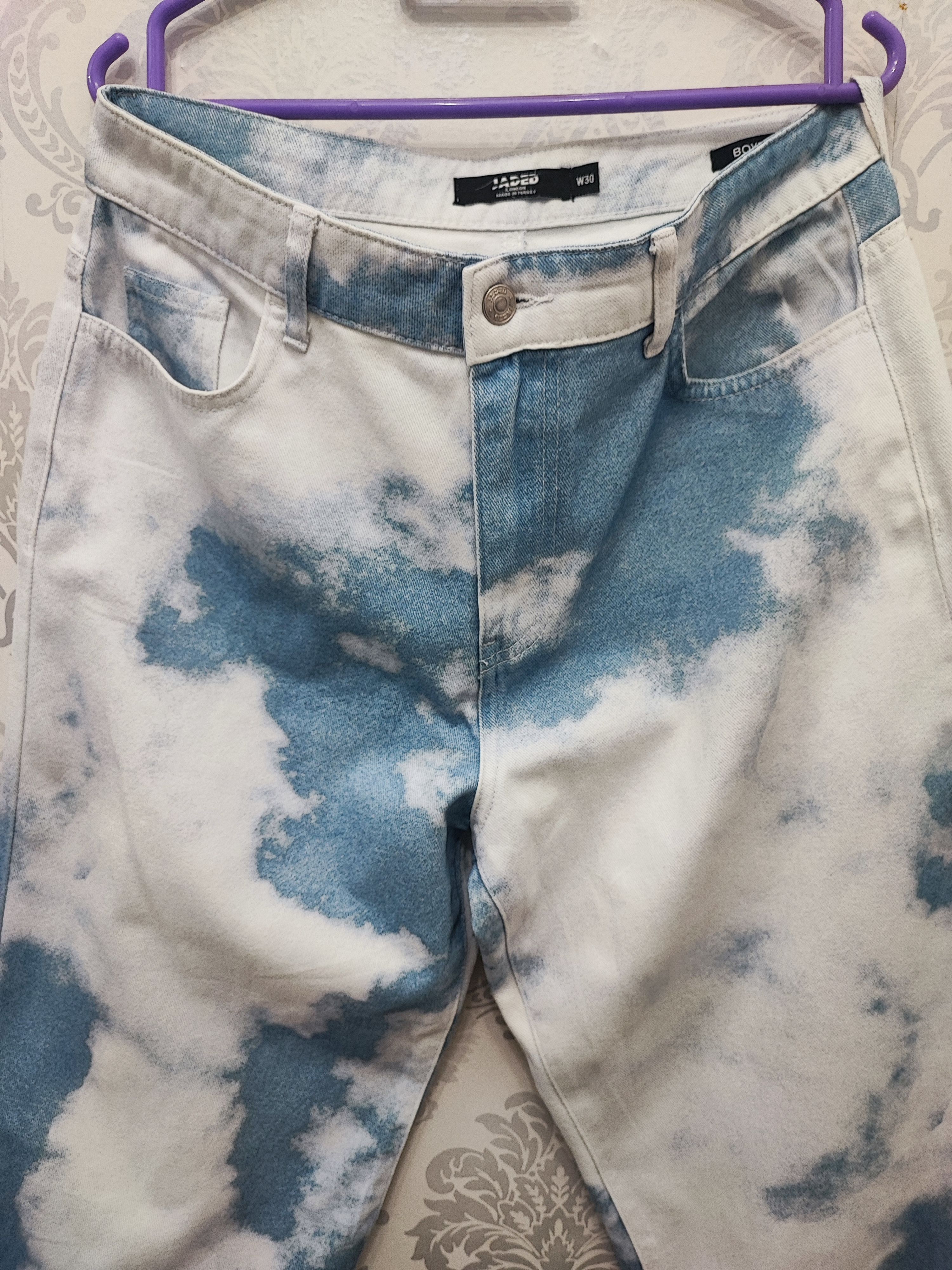 Jaded London Jaded London Cloud Print Jeans design as worn by Kirk Night Size US 33 - 5 Thumbnail