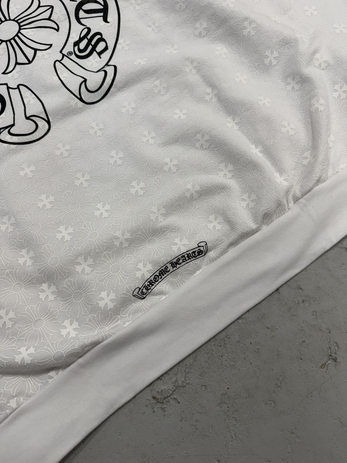 Chrome Hearts Chrome Hearts Monogram Vertical Horseshoe Hoodie White Large Size US L / EU 52-54 / 3 - 6 Thumbnail