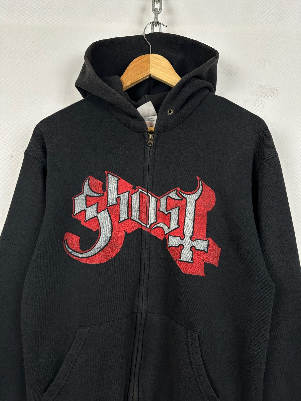 Band Tees Vintage Ghost Papa Emeritus Faded Black Zip Up Band Hoodie Size US M / EU 48-50 / 2 - 16 Thumbnail