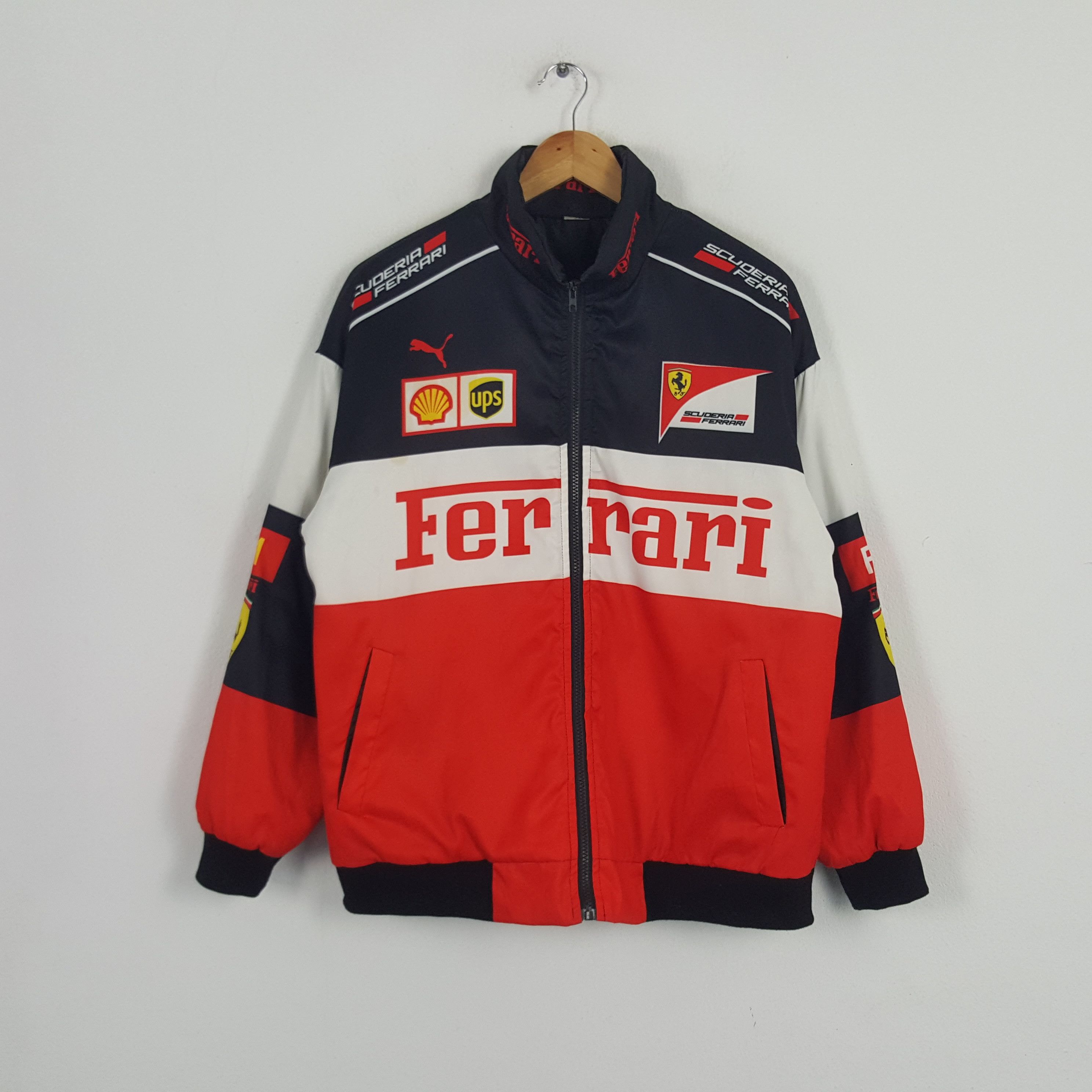 Ferrari × Puma × Vintage Vintage Ferrari Puma Shell Racing Team F1 Jacket Size US L / EU 52-54 / 3 - 1 Thumbnail
