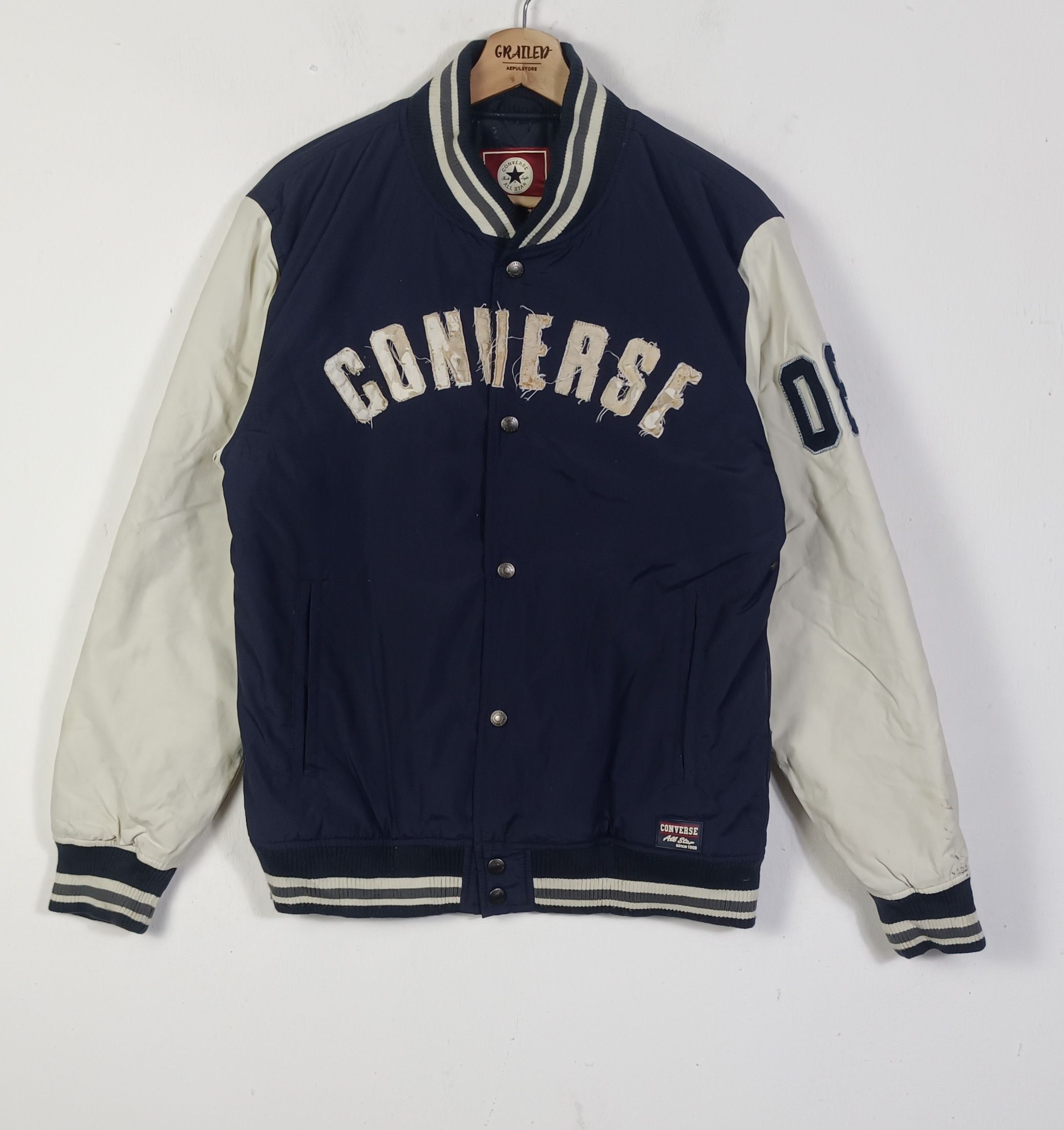 Converse × Japanese Brand × Vintage Vintage🔥 Converse All Star Jack Taylor Varsity Jacket Size US M / EU 48-50 / 2 - 1 Thumbnail
