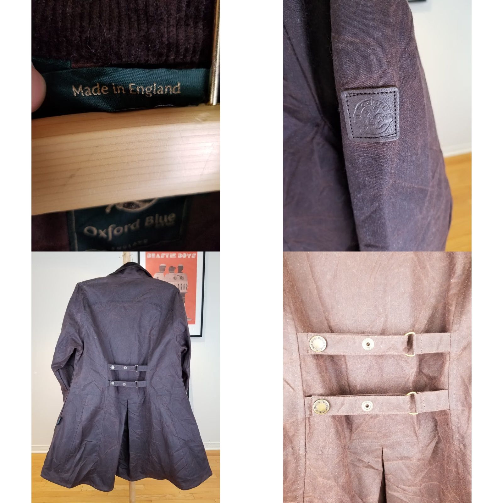 Vintage NWT OXFORD BLUE OIL WAXED HUNTING JACKET WOMEN'S XL 16 Size XL / US 12-14 / IT 48-50 - 9 Thumbnail