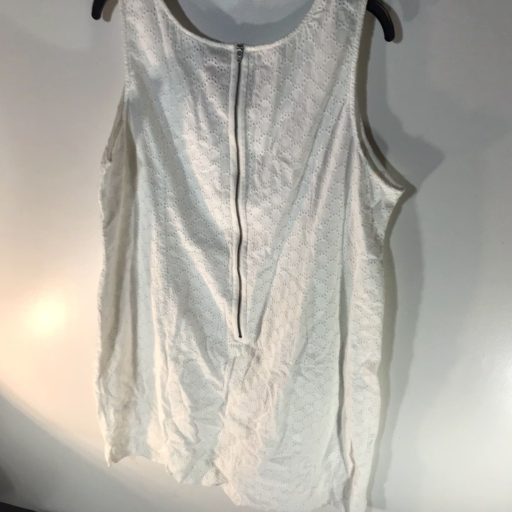 Izod VINTAGE Izod Womens Dress Sleeveless Cotton Crochet Knee Length Christian Casual Workwear Size 18 White Size XXL / US 16-18 / IT 52-54 - 2 Thumbnail